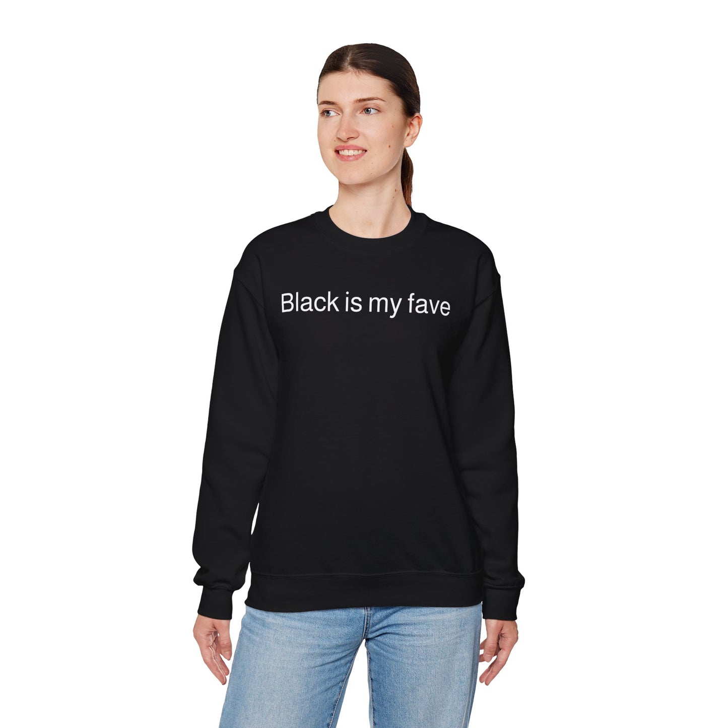 Goth Black is my Fave Unisex Heavy Blend™ Crewneck Sweatshirt