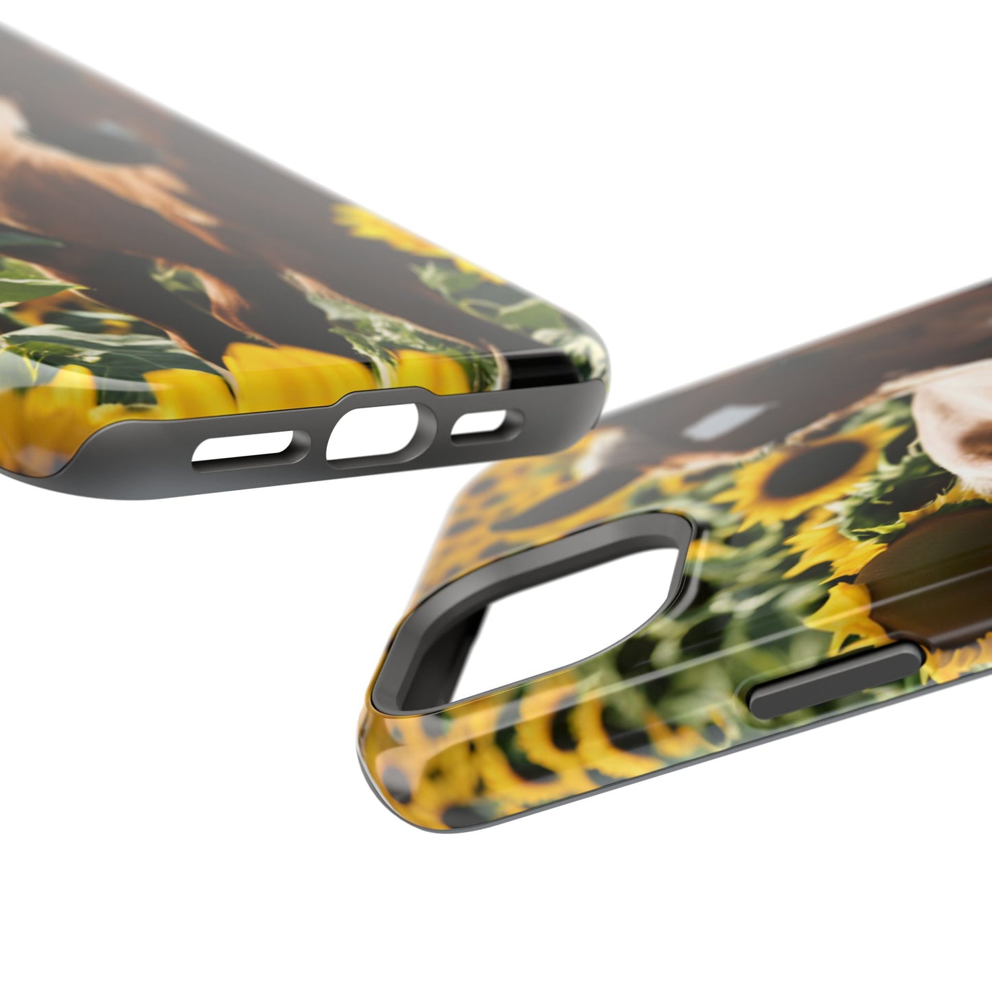 Phone Case - Impact-Resistant - Horse Sunflowers 2