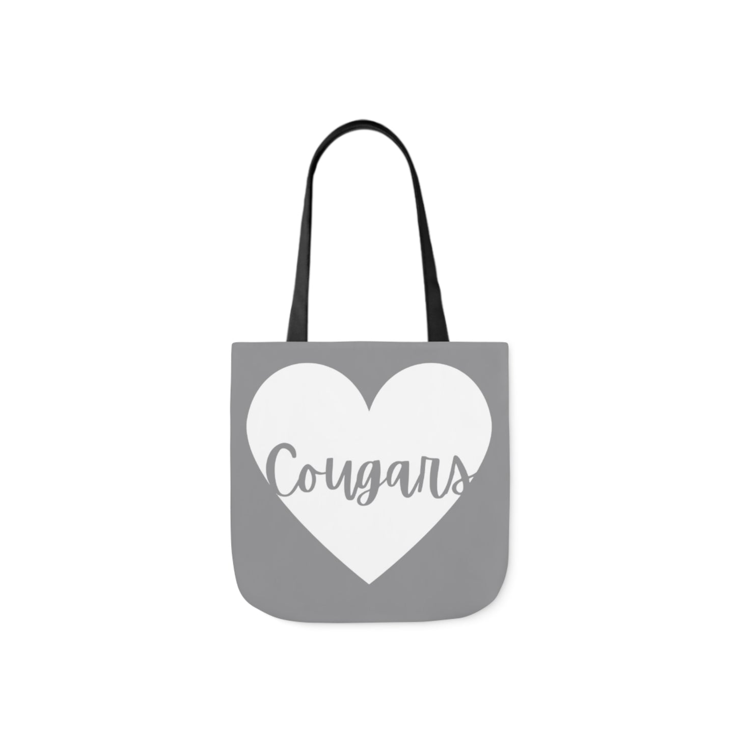 Generic Team Gray Canvas Tote Bag, 5-Color Straps - Cougars