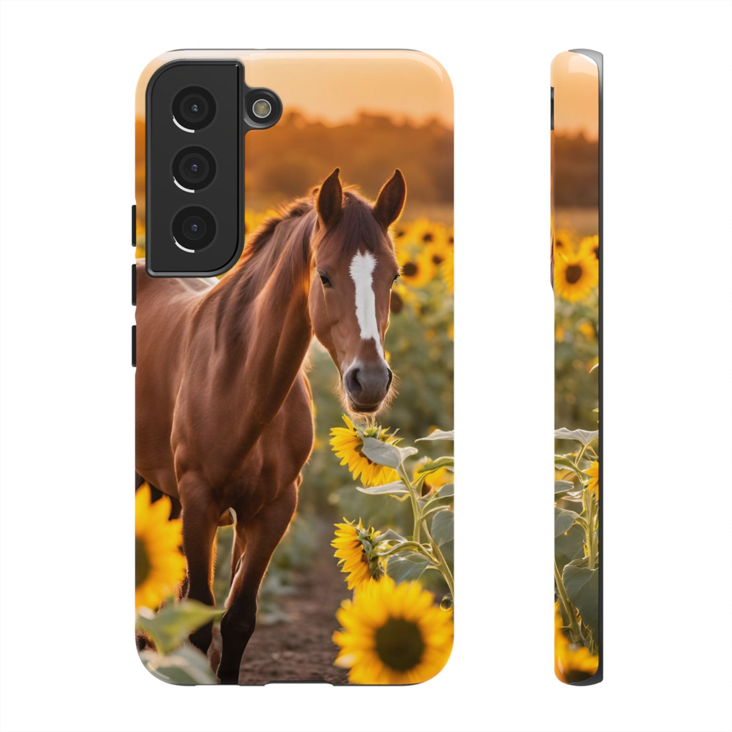 Phone Case - Tough Case - Sunflower Horse