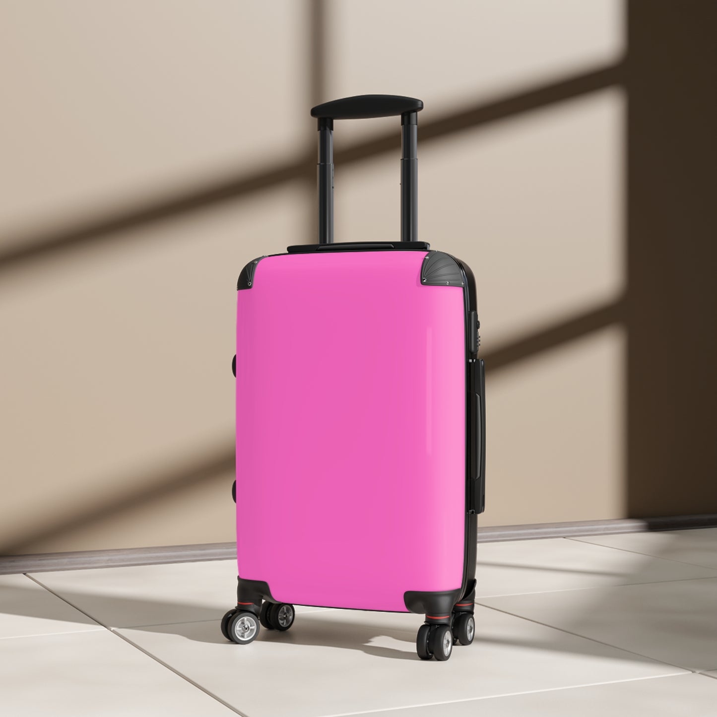 Luggage - 90's Inspired Mix & Match Suitcase - Hot Pink