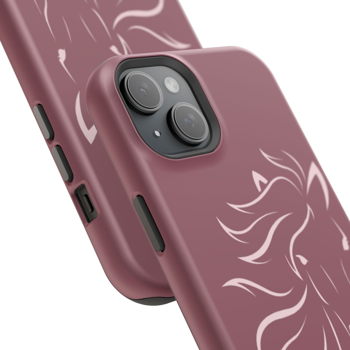 Phone - Magnetic Tough Cases - Pink Horse Outline