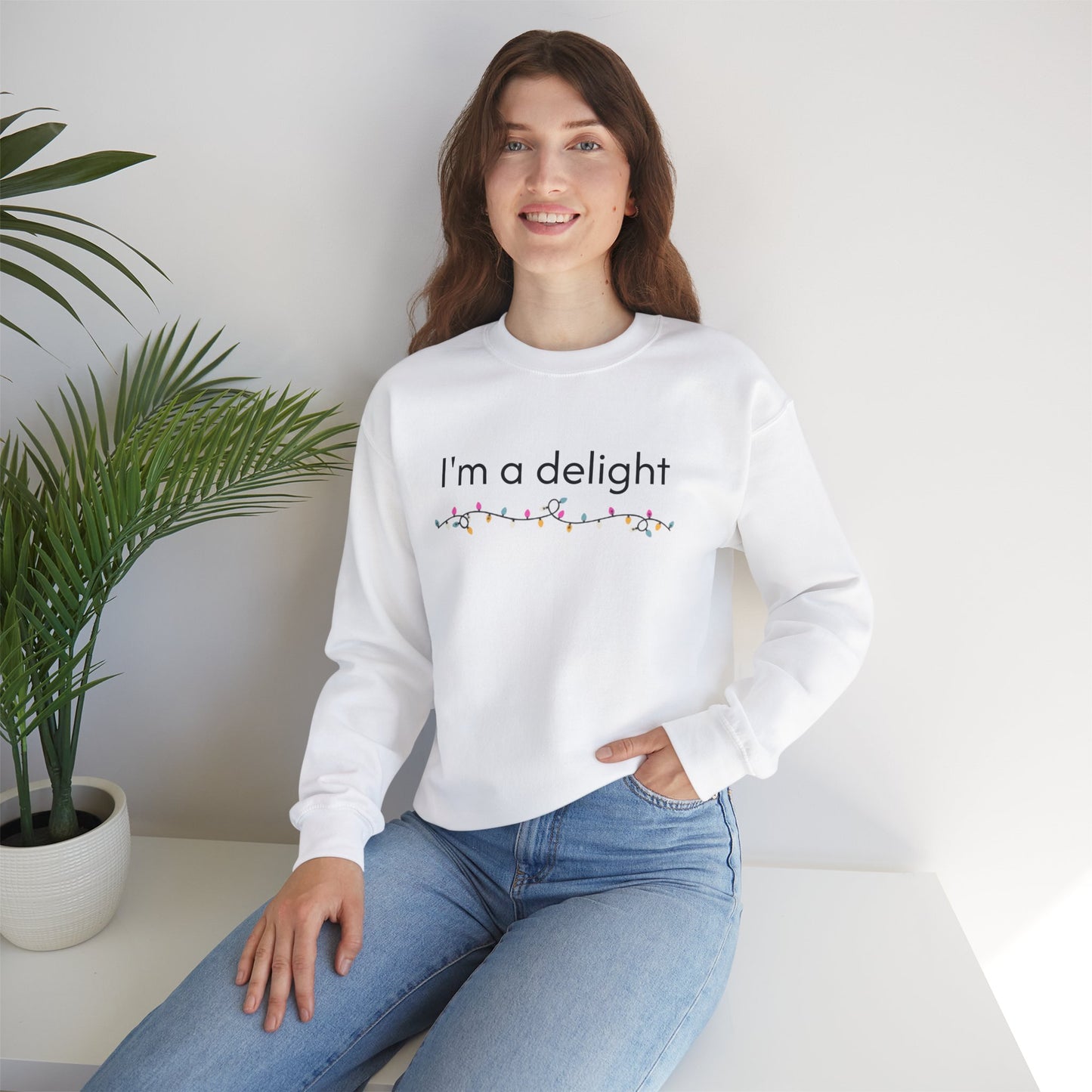 Festive Adult Unisex Crewneck Sweatshirt - Delight