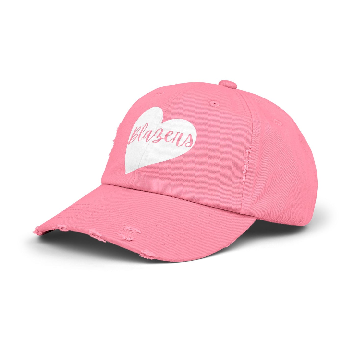 Generic Team Distressed Cap - Blazers Heart