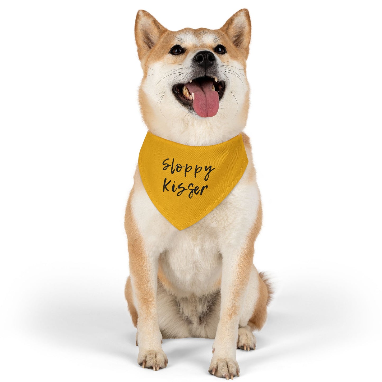 Pet Bandana Collar Yellow - Sloppy Kisser