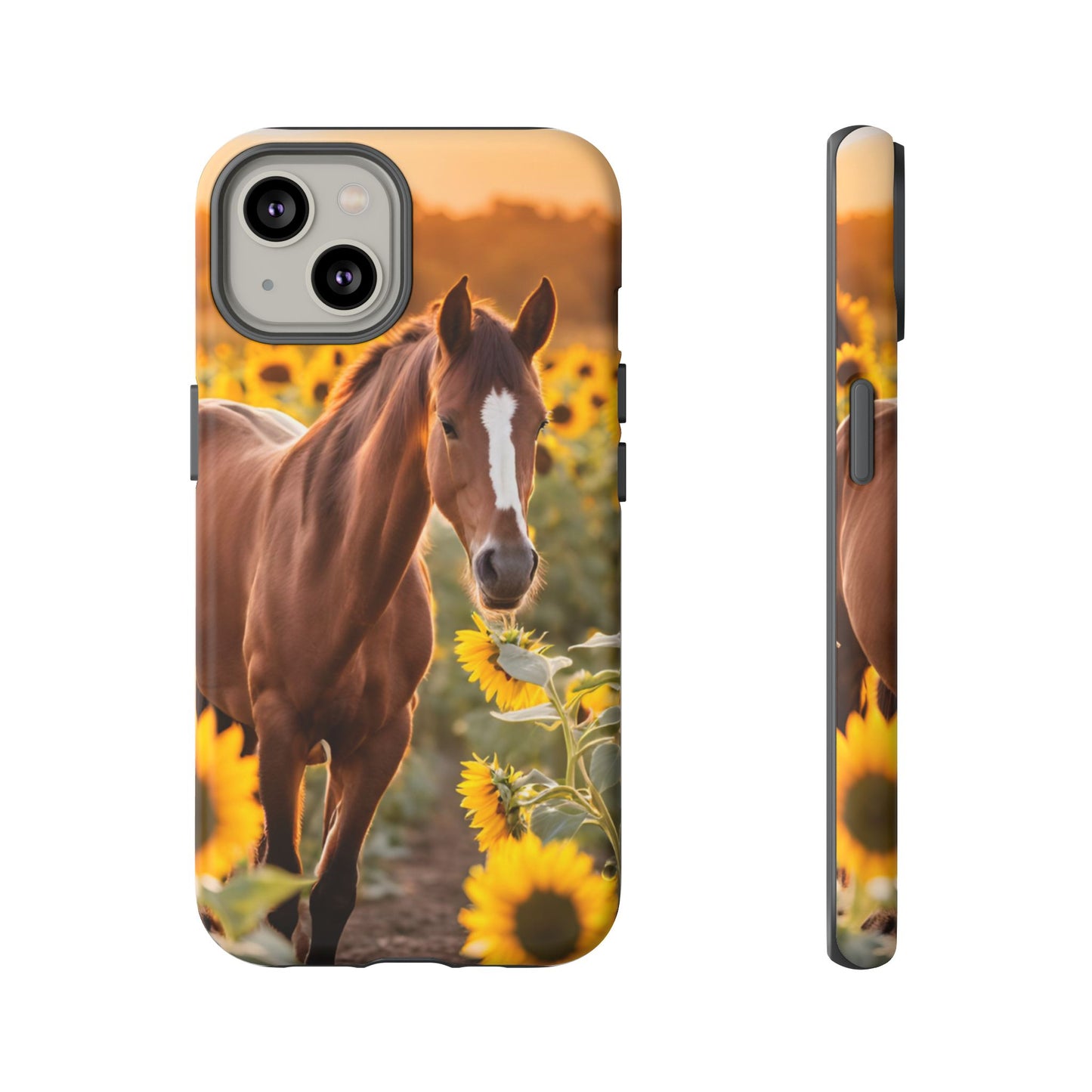 Phone Case - Tough Case - Sunflower Horse