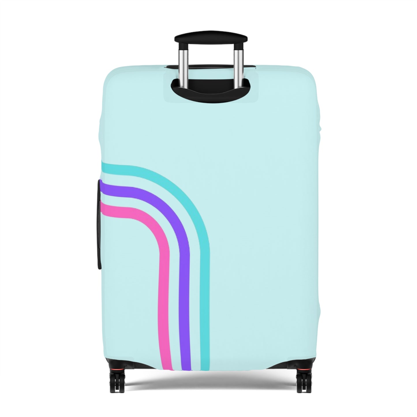 90's Inspired Luggage Cover - Mint Multicolor