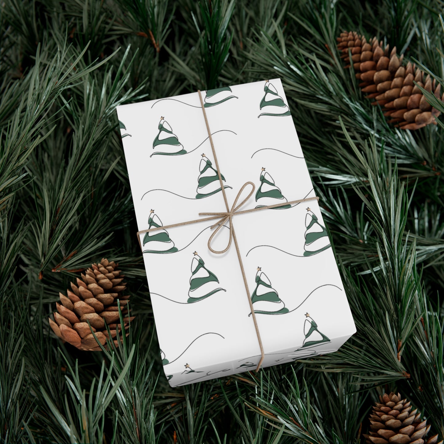 Gift Wrap Papers - Snow Hill Trees