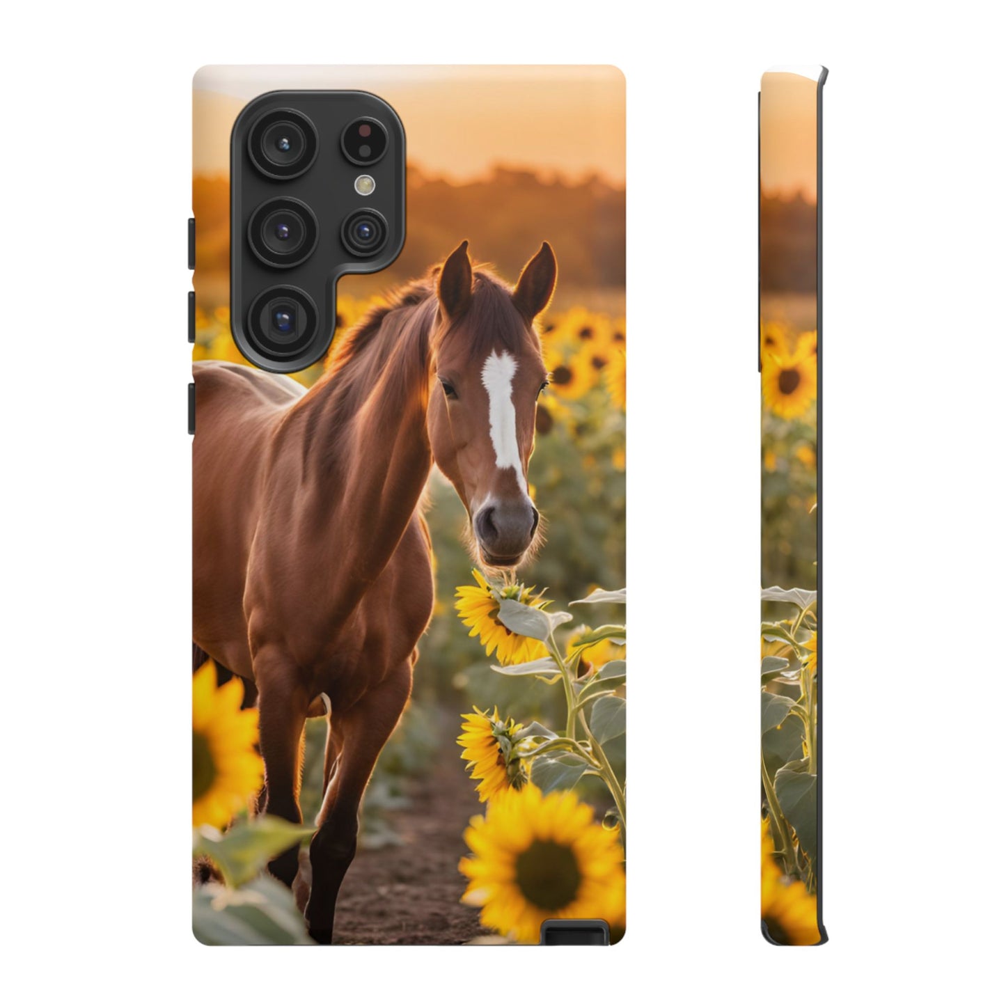 Phone Case - Tough Case - Sunflower Horse