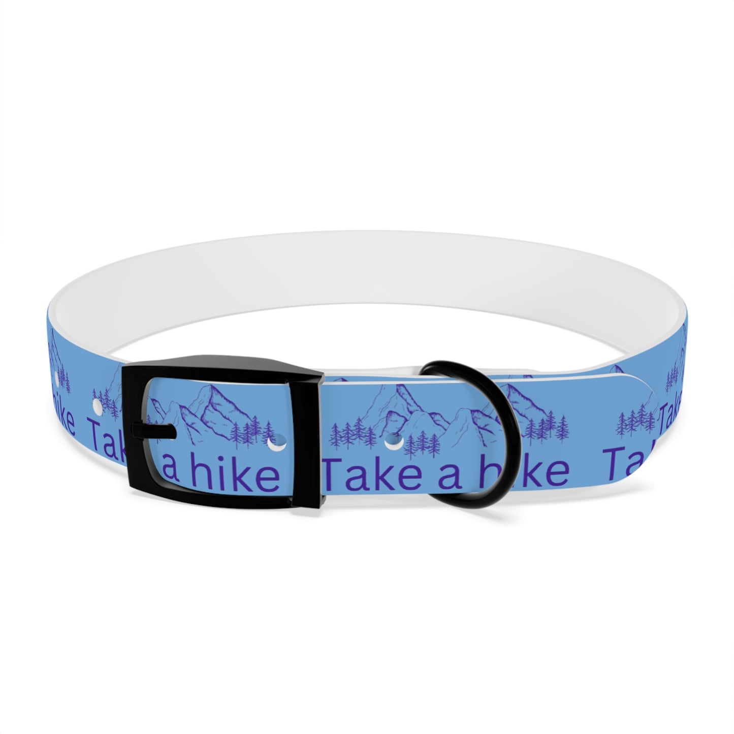 Take a Hike Dog Collar - Teal and Purple