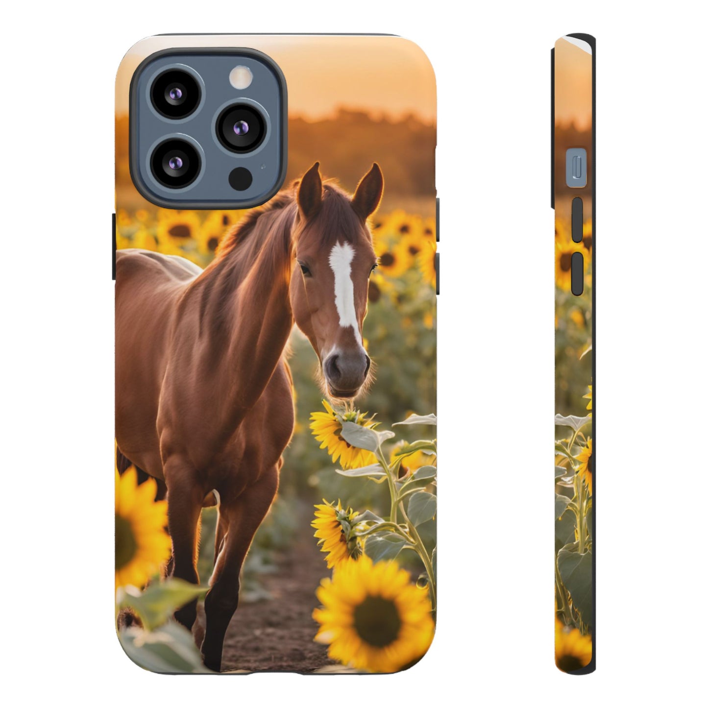 Phone Case - Tough Case - Sunflower Horse