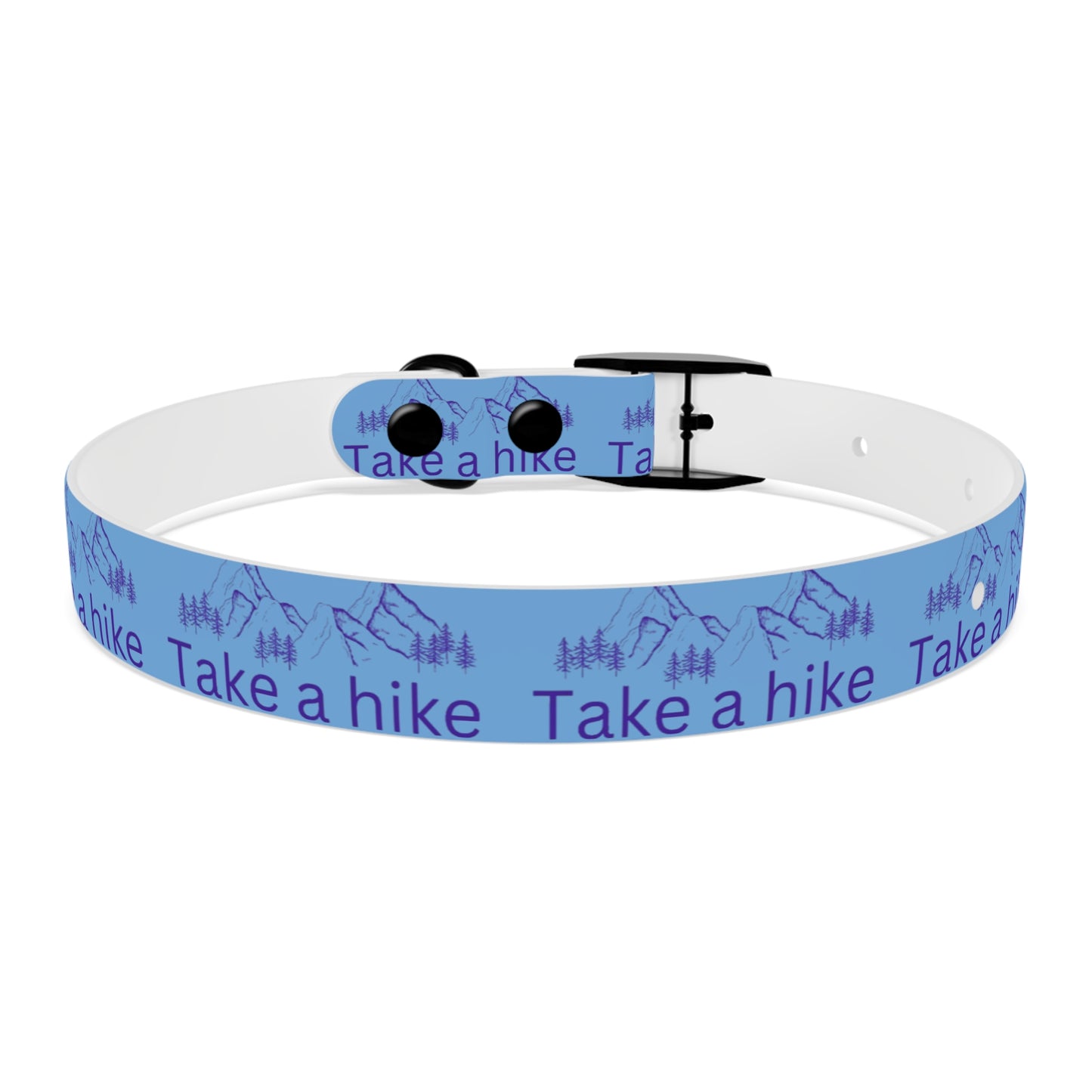 Take a Hike Dog Collar - Teal and Purple