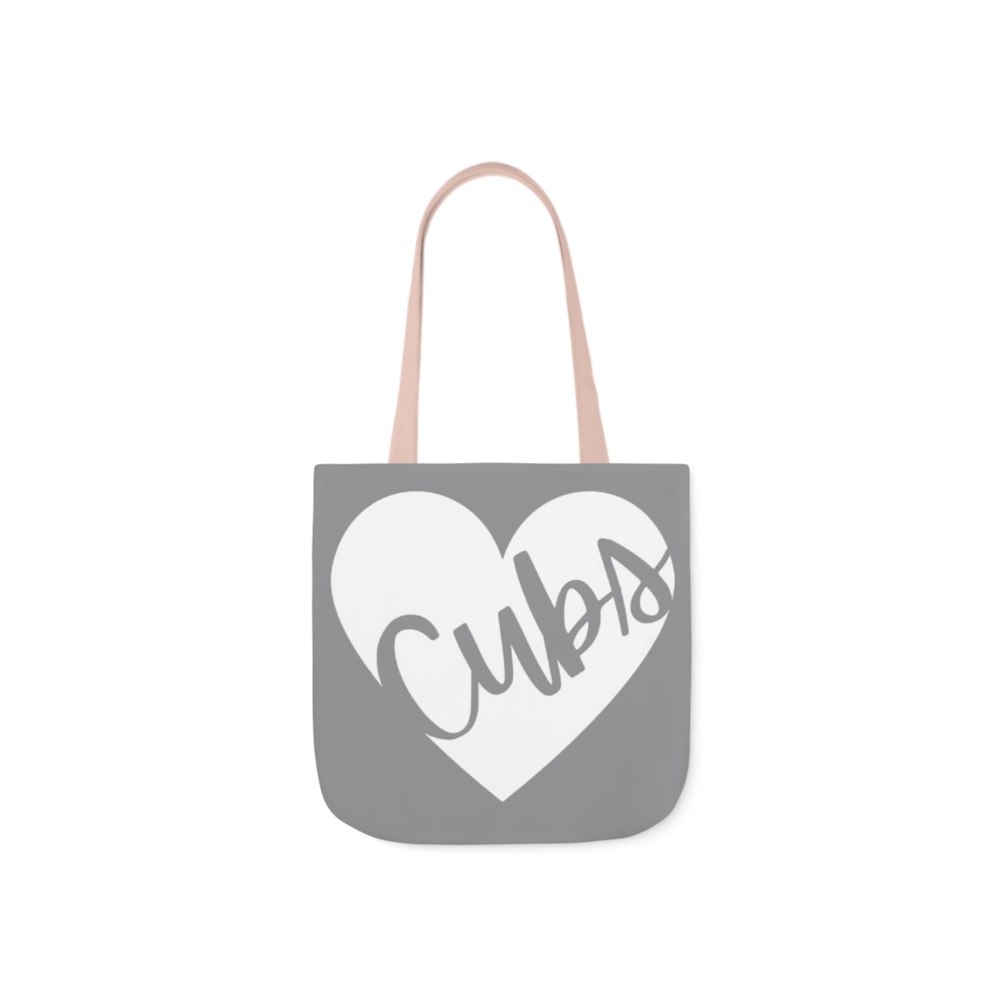 Generic Team Grey Canvas Tote Bag, 5-Color Straps - Cubs