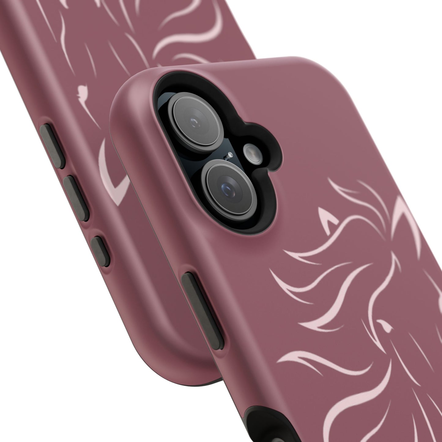 Phone - Magnetic Tough Cases - Pink Horse Outline