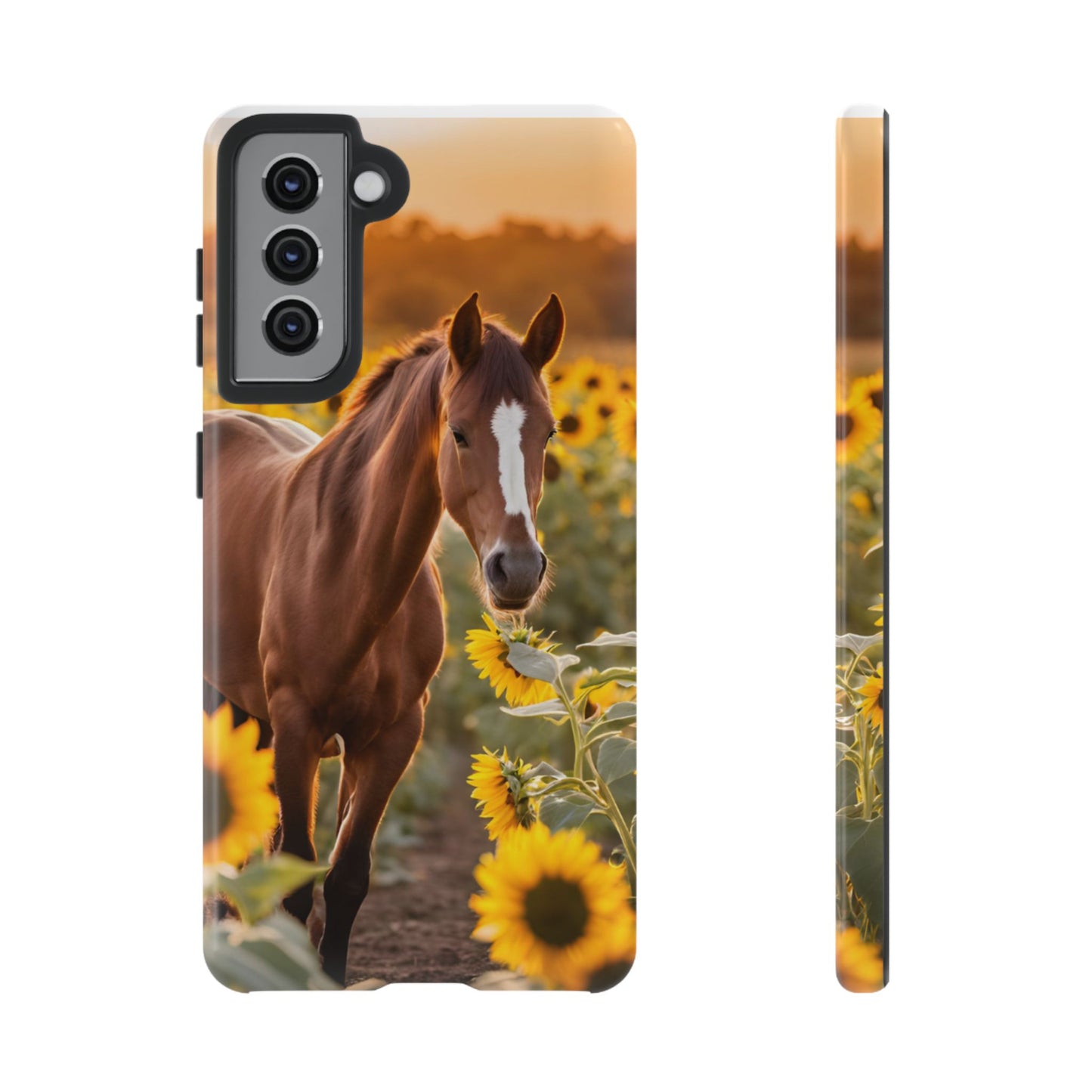 Phone Case - Tough Case - Sunflower Horse