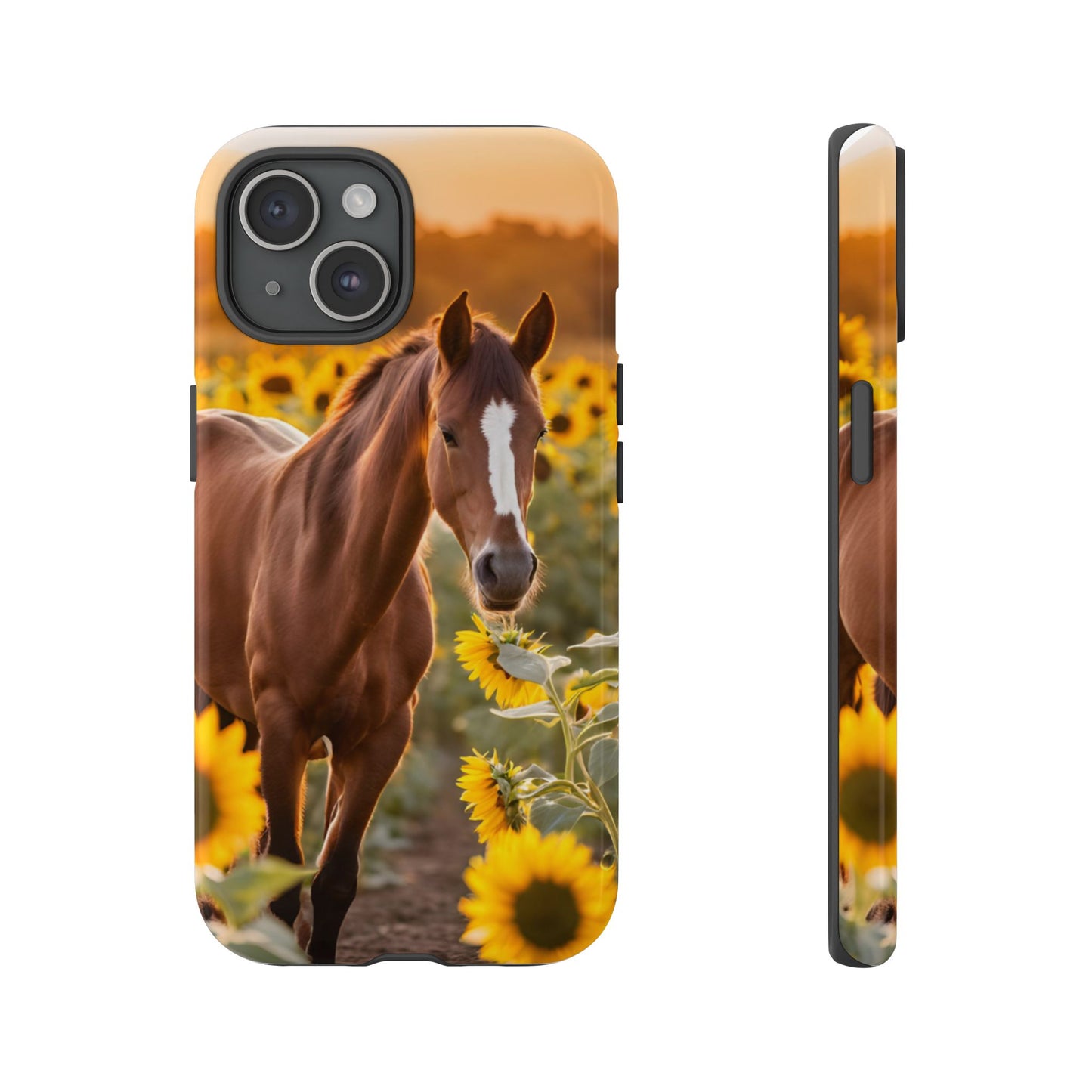 Phone Case - Tough Case - Sunflower Horse