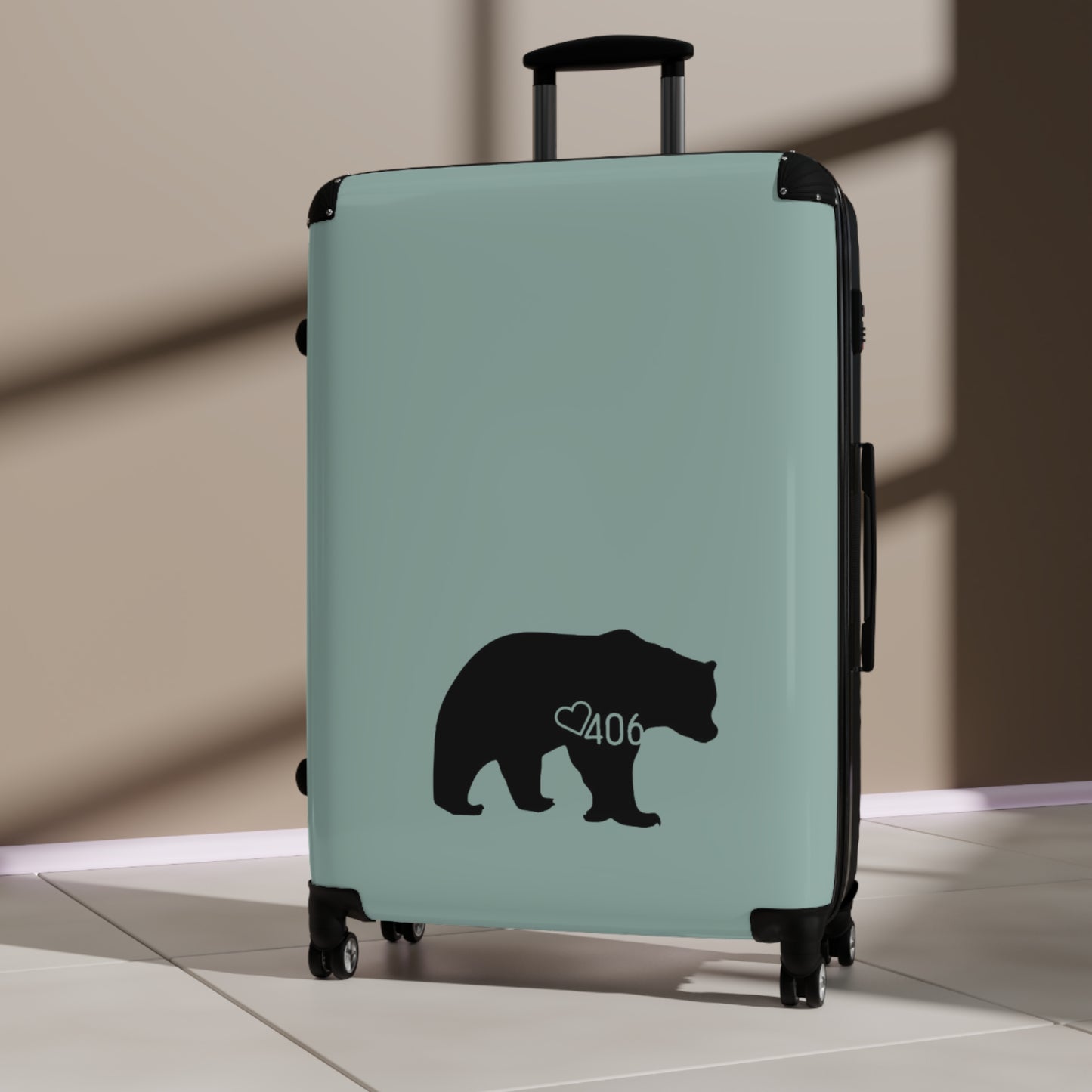 ITS406 Design Bear Mountain Green Suitcase