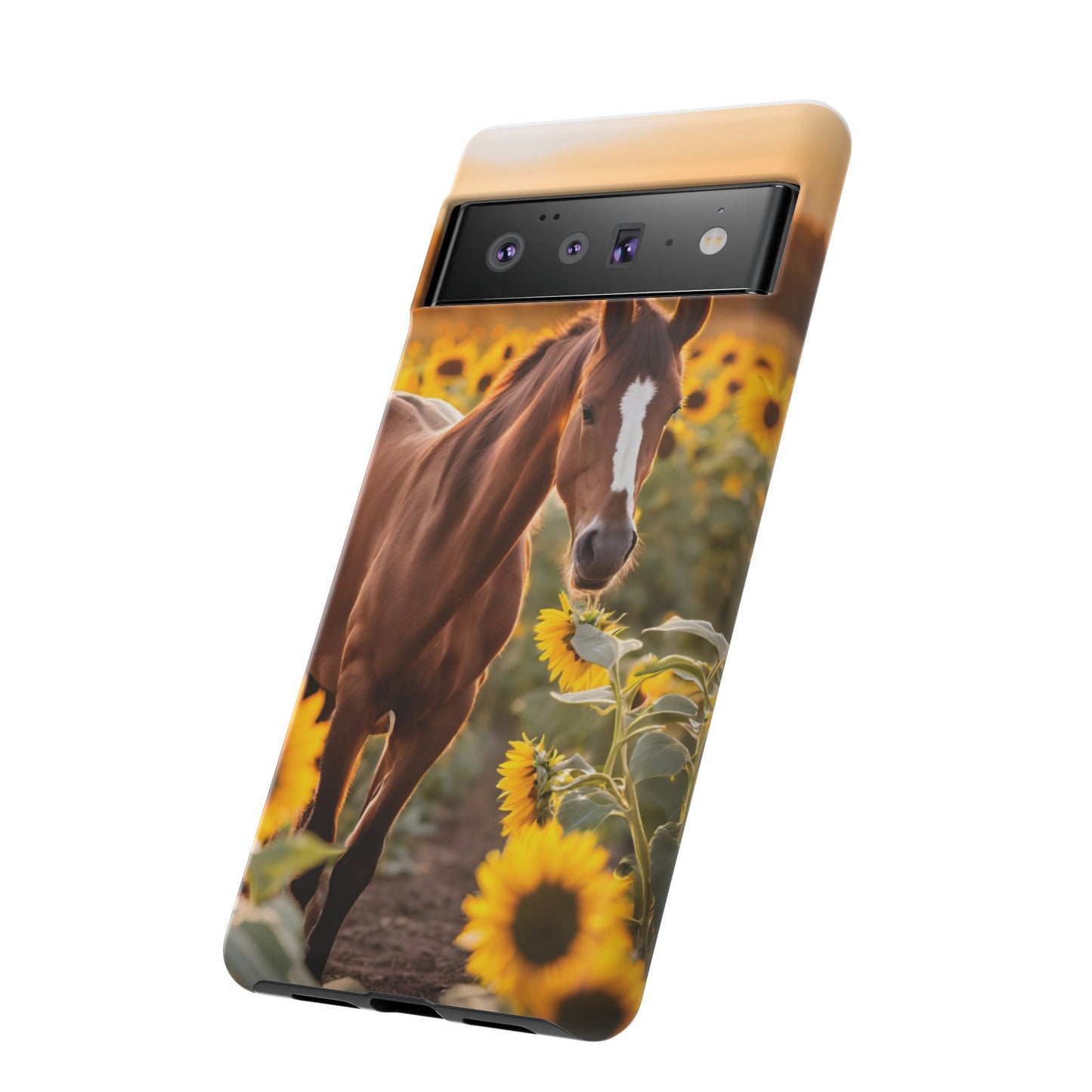 Phone Case - Tough Case - Sunflower Horse