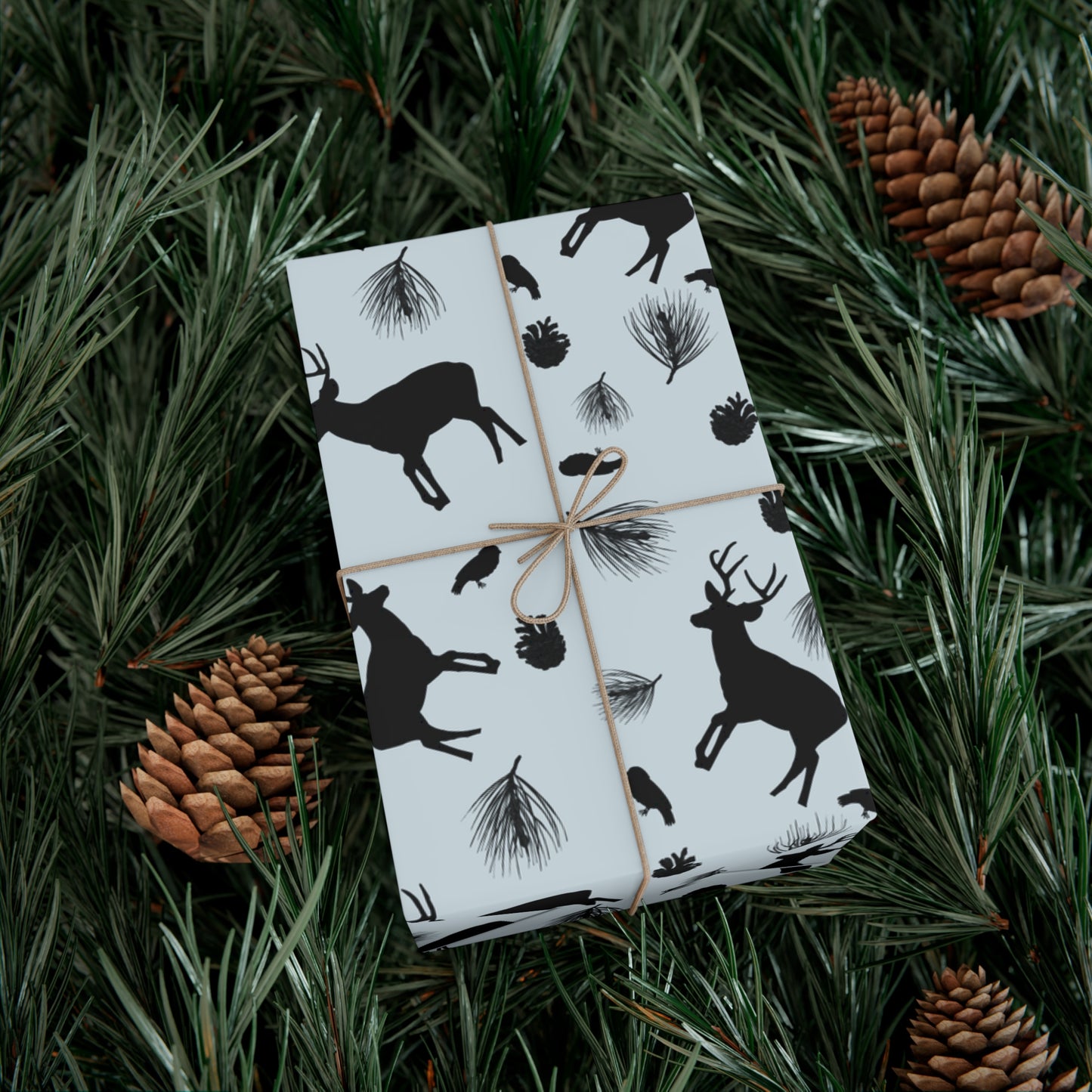 Gift Wrap Papers - Ice Blue Deer