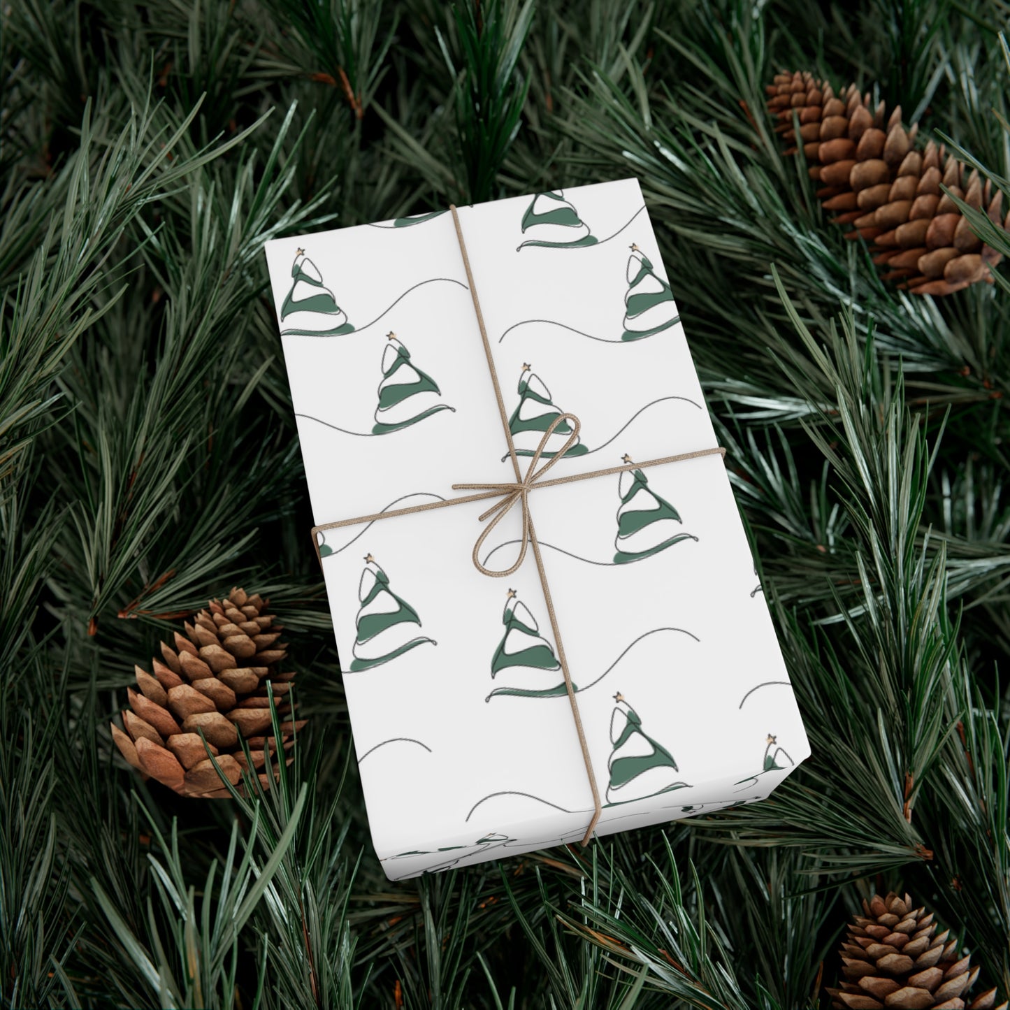 Gift Wrap Papers - Snow Hill Trees