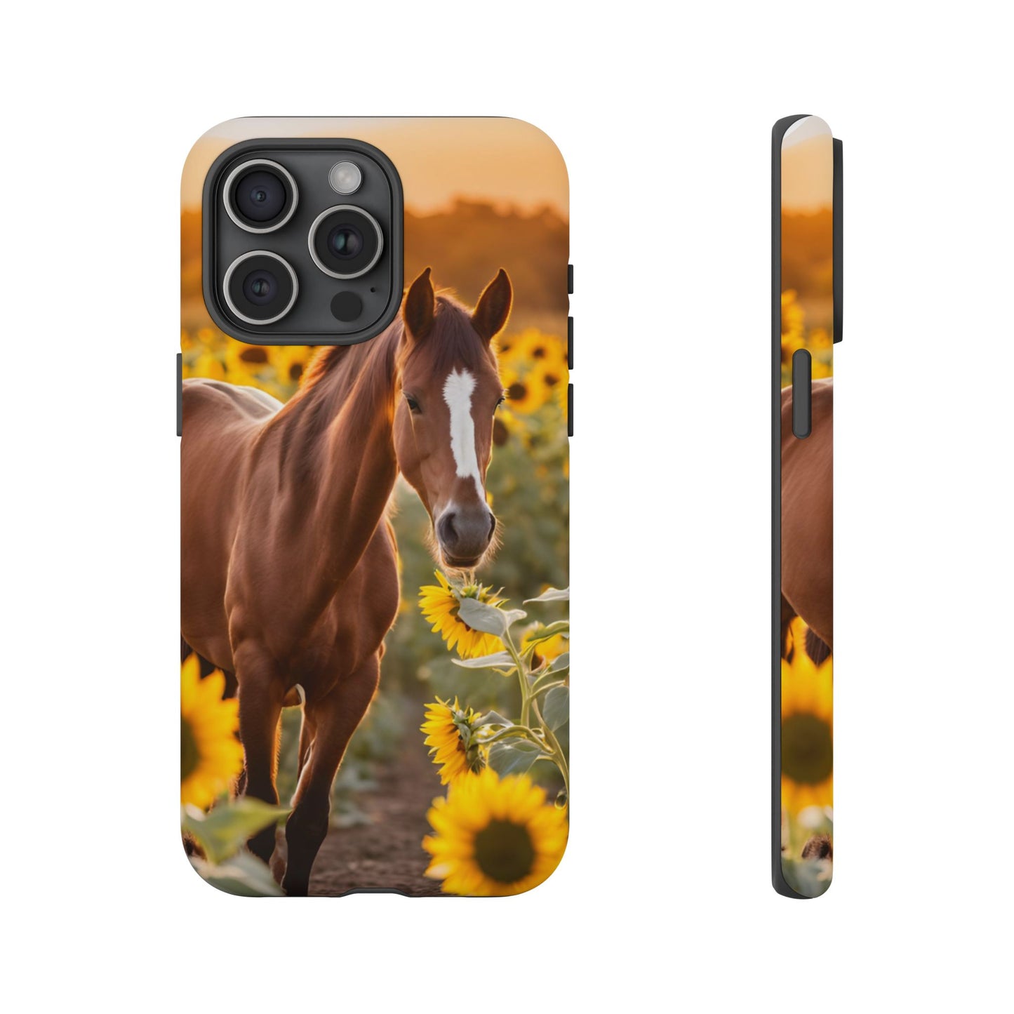 Phone Case - Tough Case - Sunflower Horse