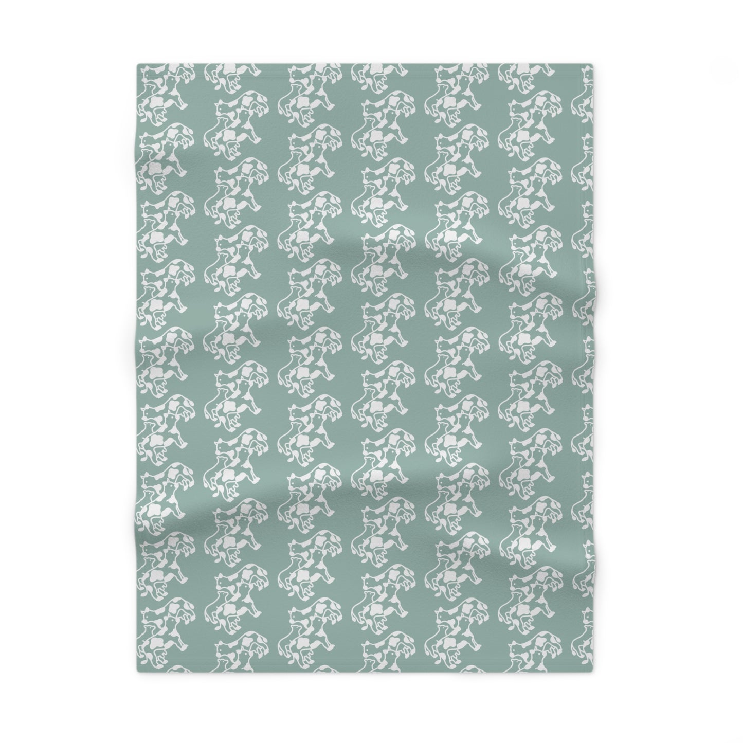 Barnyard Baby Soft Fleece Baby Blanket - Mountain Green