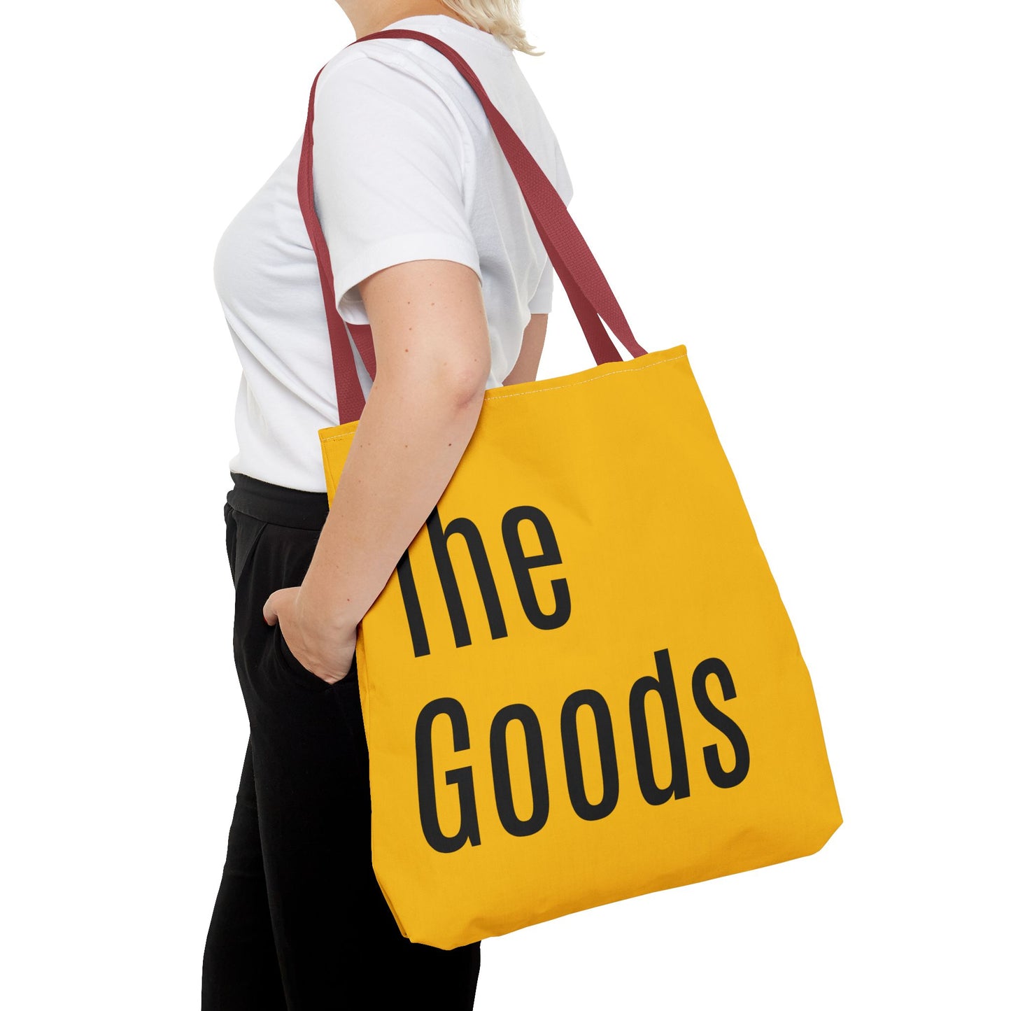 The Goods  Versatile Tote Bag (AOP) - Gold