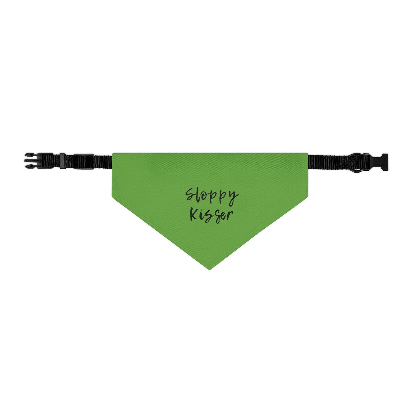 Pet Bandana Collar Green - Sloppy Kisser