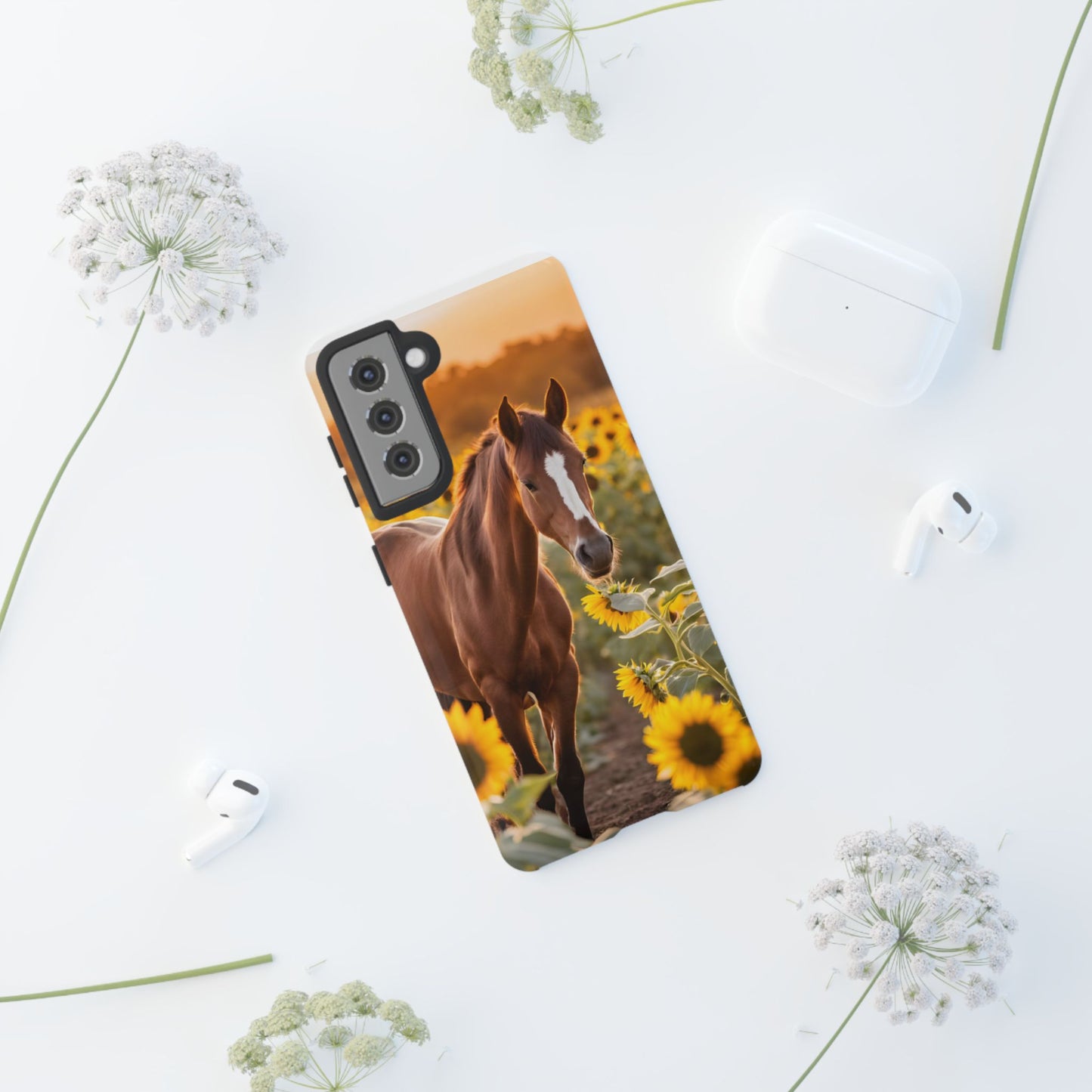 Phone Case - Tough Case - Sunflower Horse