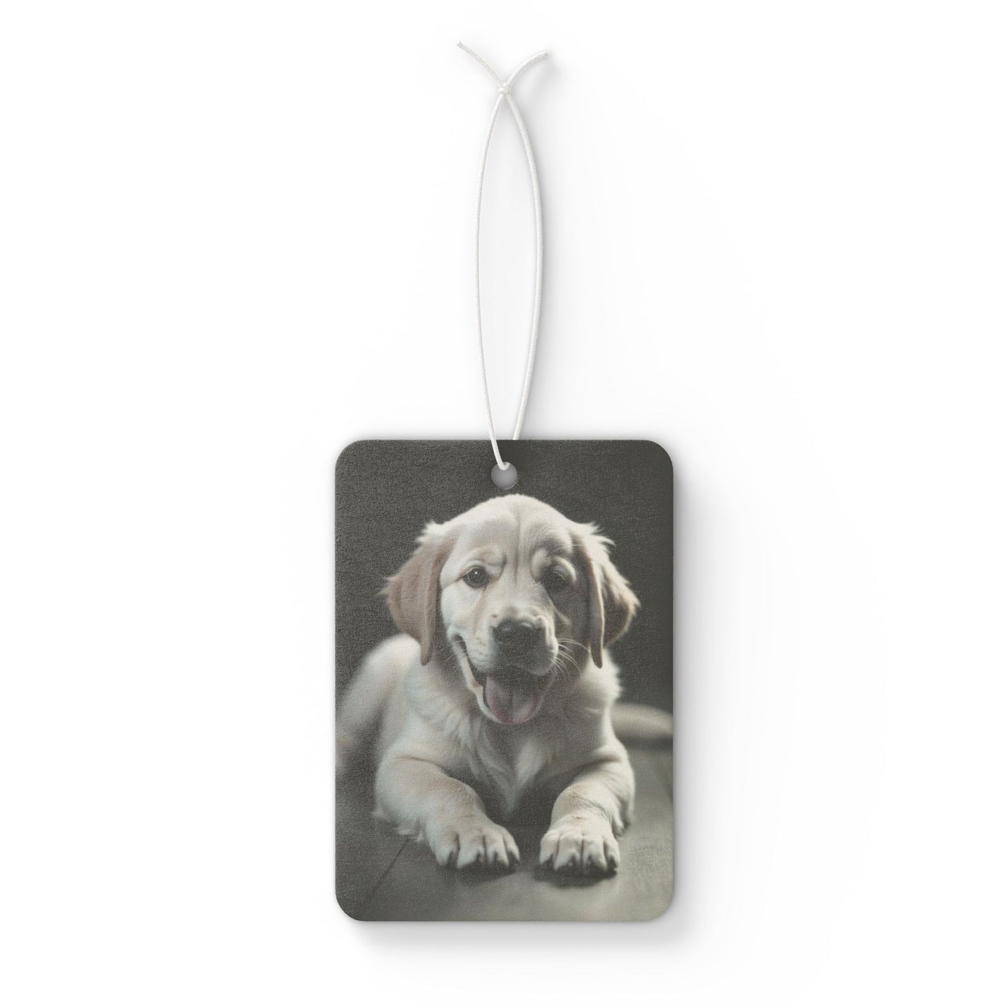 Car Air Freshener - Yellow Lab Puppy