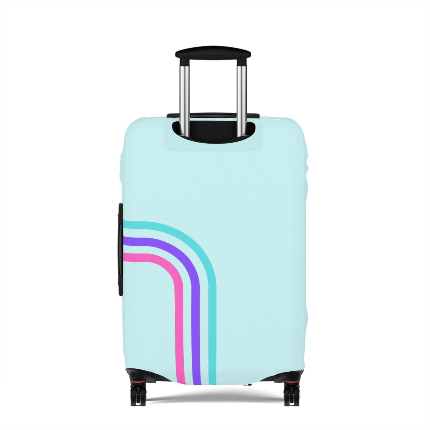 90's Inspired Luggage Cover - Mint Multicolor