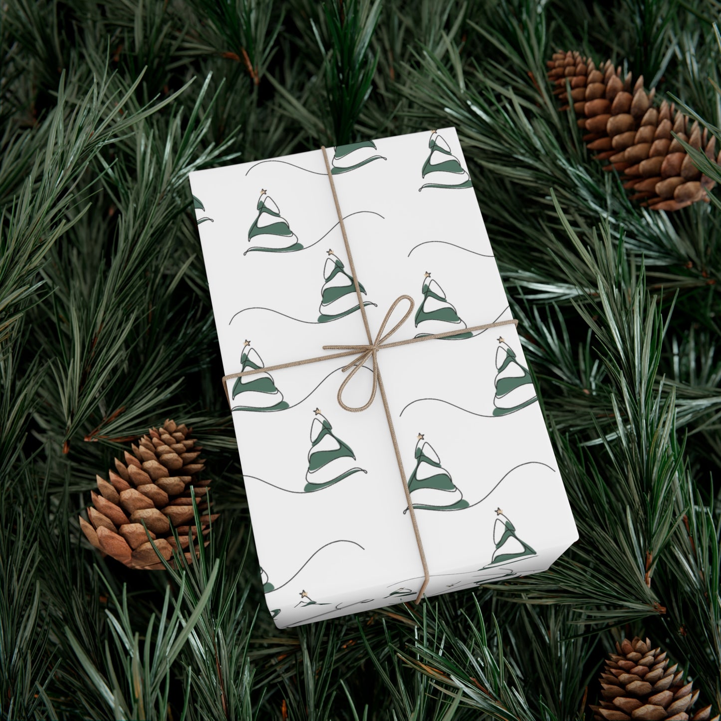 Gift Wrap Papers - Snow Hill Trees