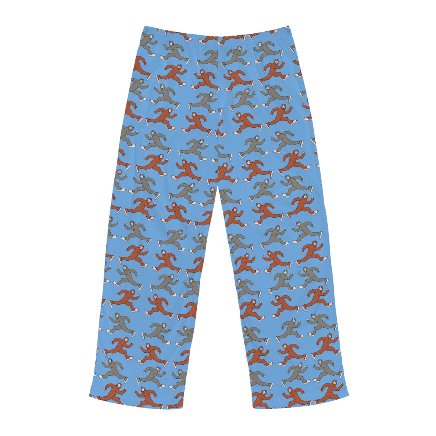 Men's Pajama Pants (AOP) - Bigfoot Big Step Blue