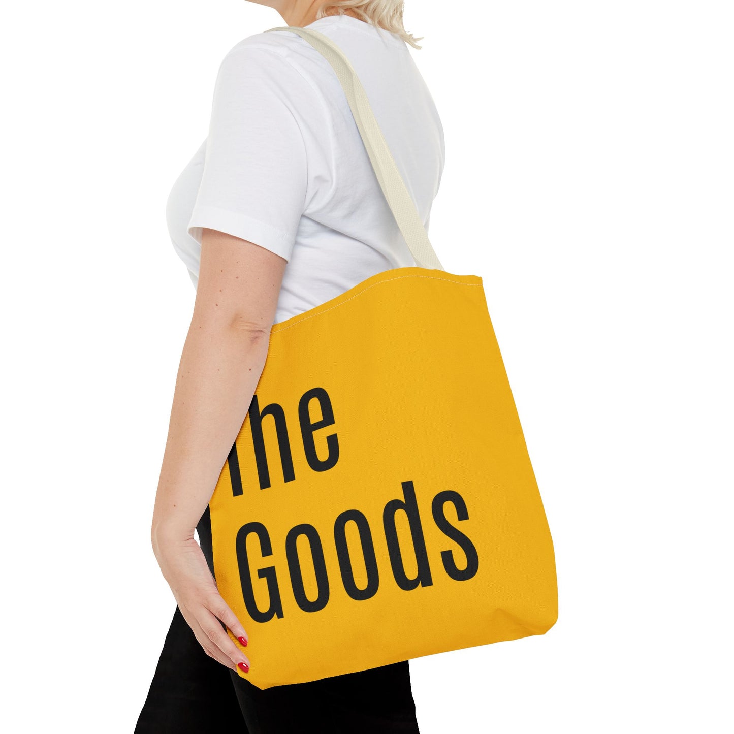 The Goods  Versatile Tote Bag (AOP) - Gold