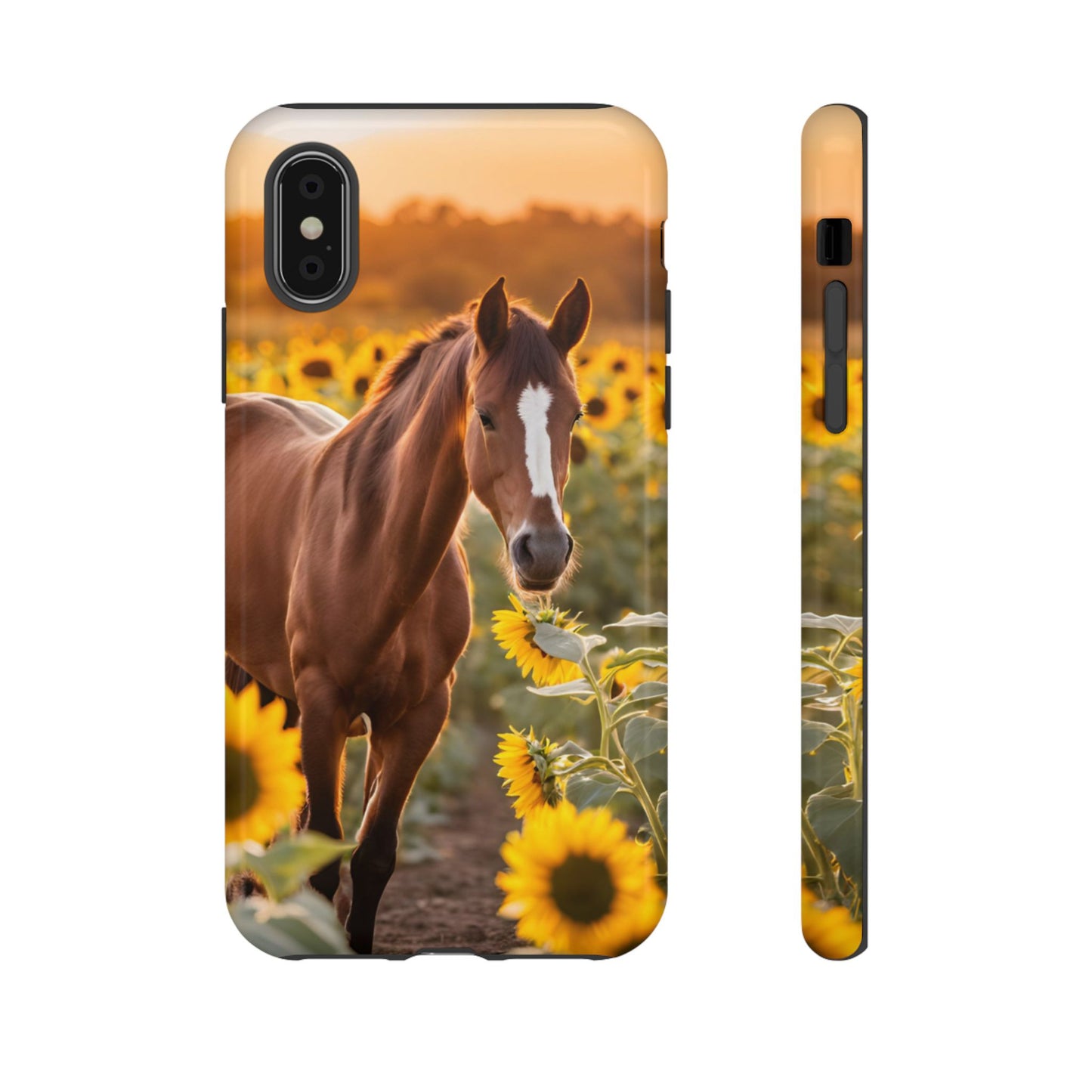 Phone Case - Tough Case - Sunflower Horse