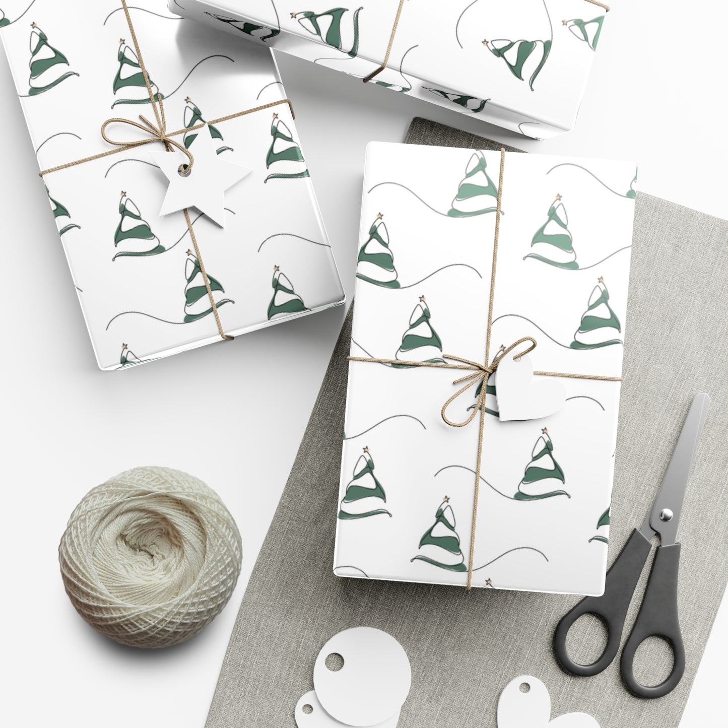 Gift Wrap Papers - Snow Hill Trees