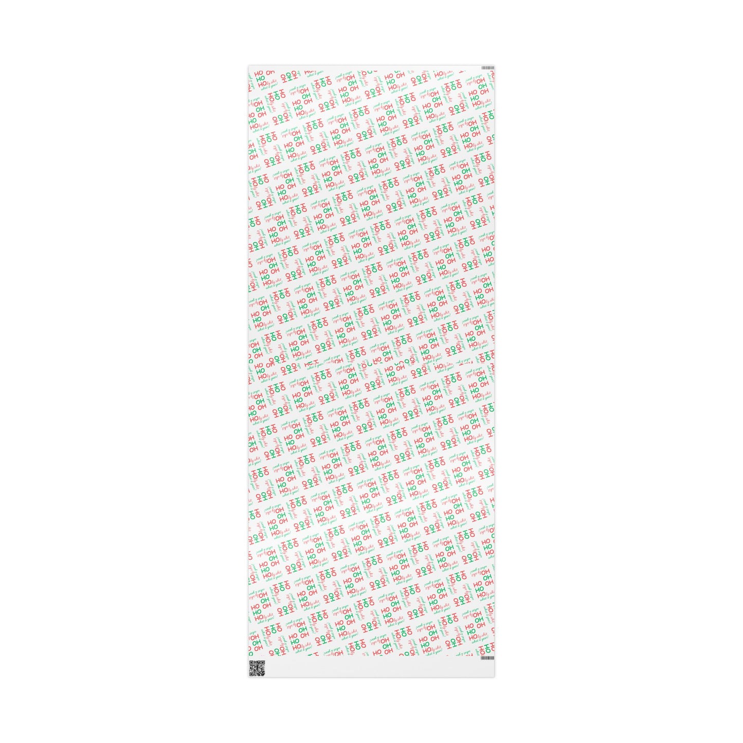 Festive Wrapping Paper - Ho Ho Holy Shit What a Year - White