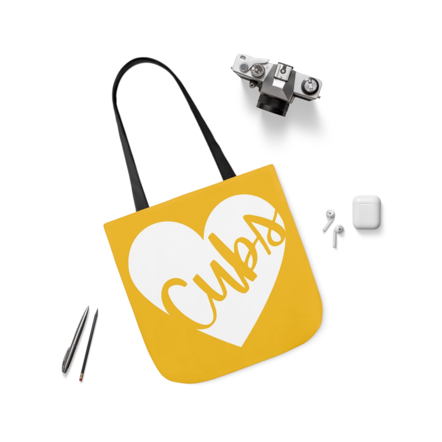 Generic Team Yellow Canvas Tote Bag, 5-Color Straps - Cubs