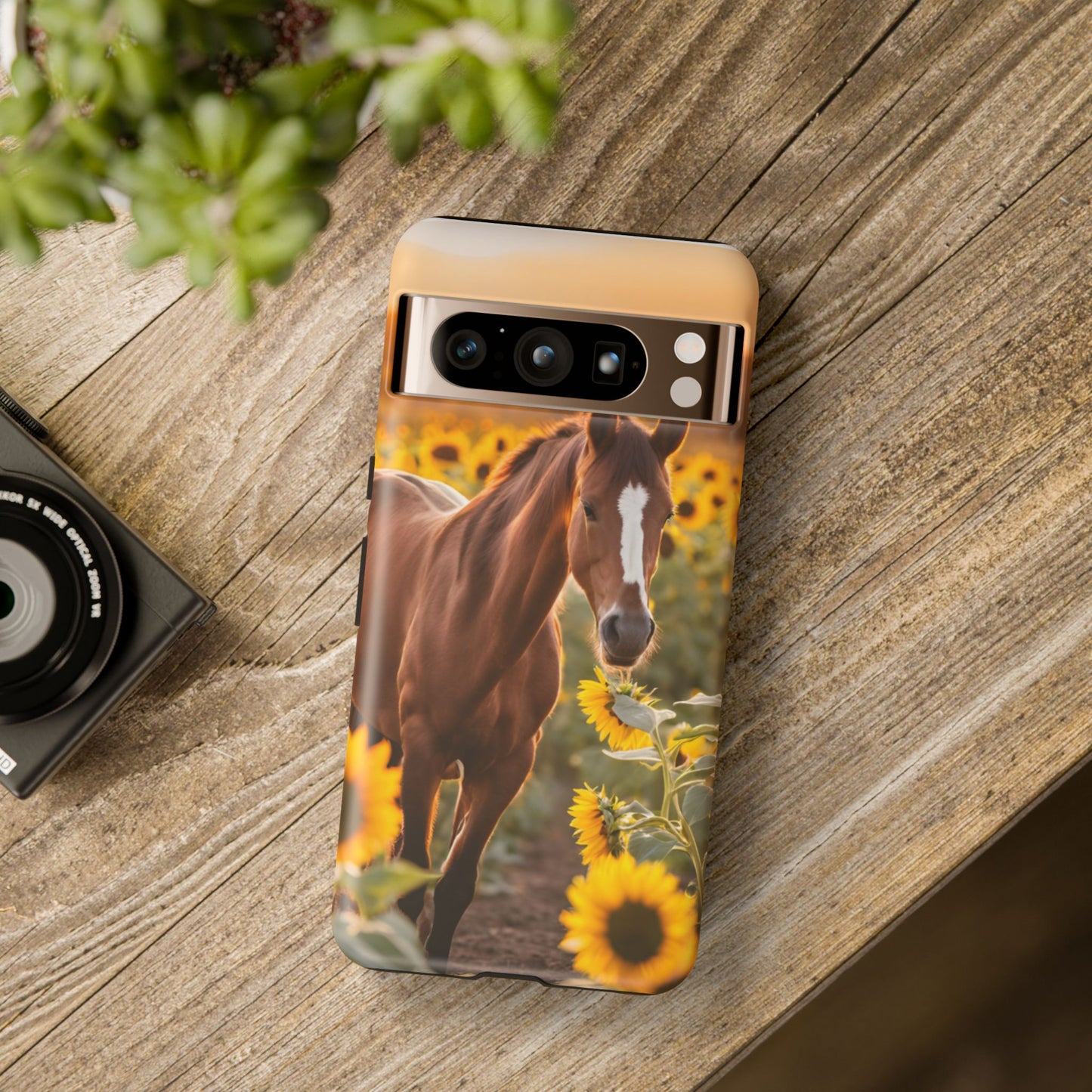 Phone Case - Tough Case - Sunflower Horse