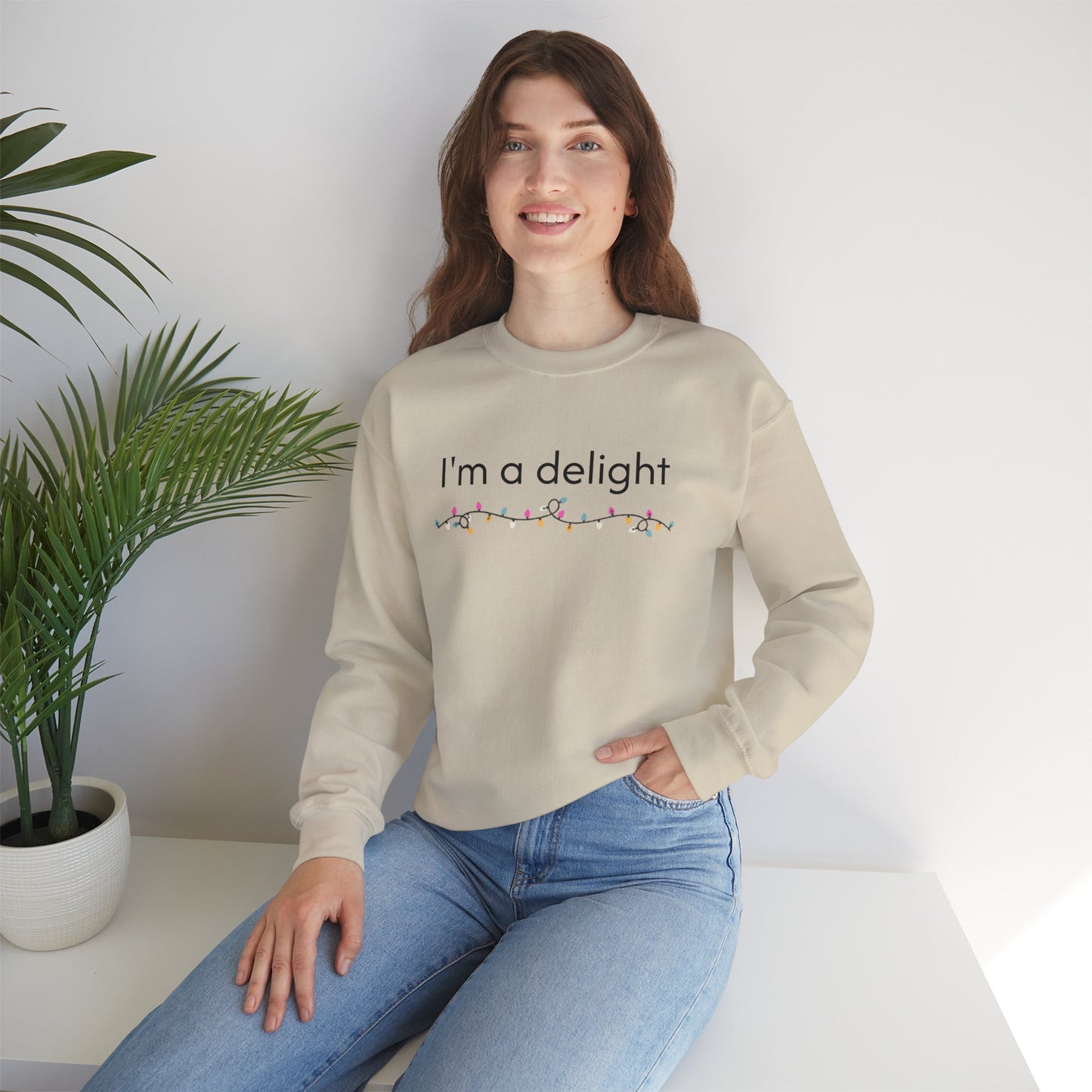 Festive Adult Unisex Crewneck Sweatshirt - Delight