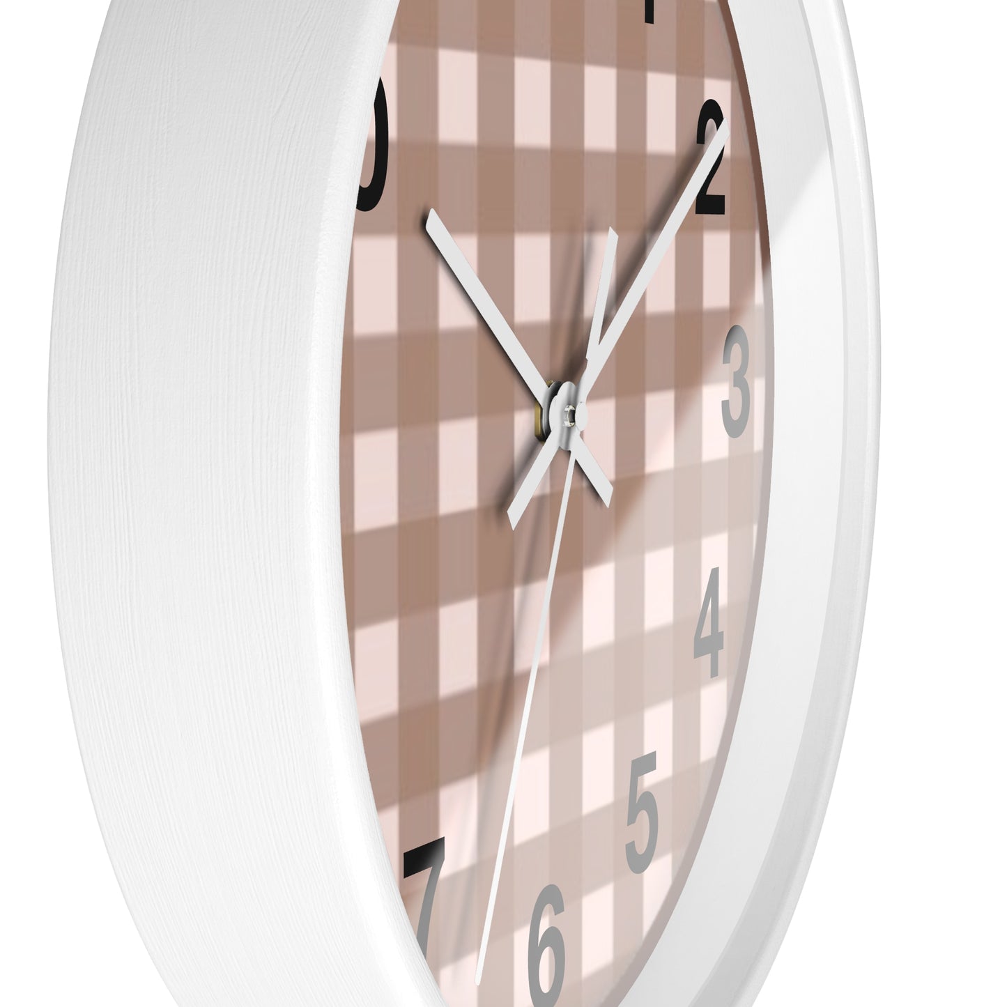 Wall Clock - Mud Plaid