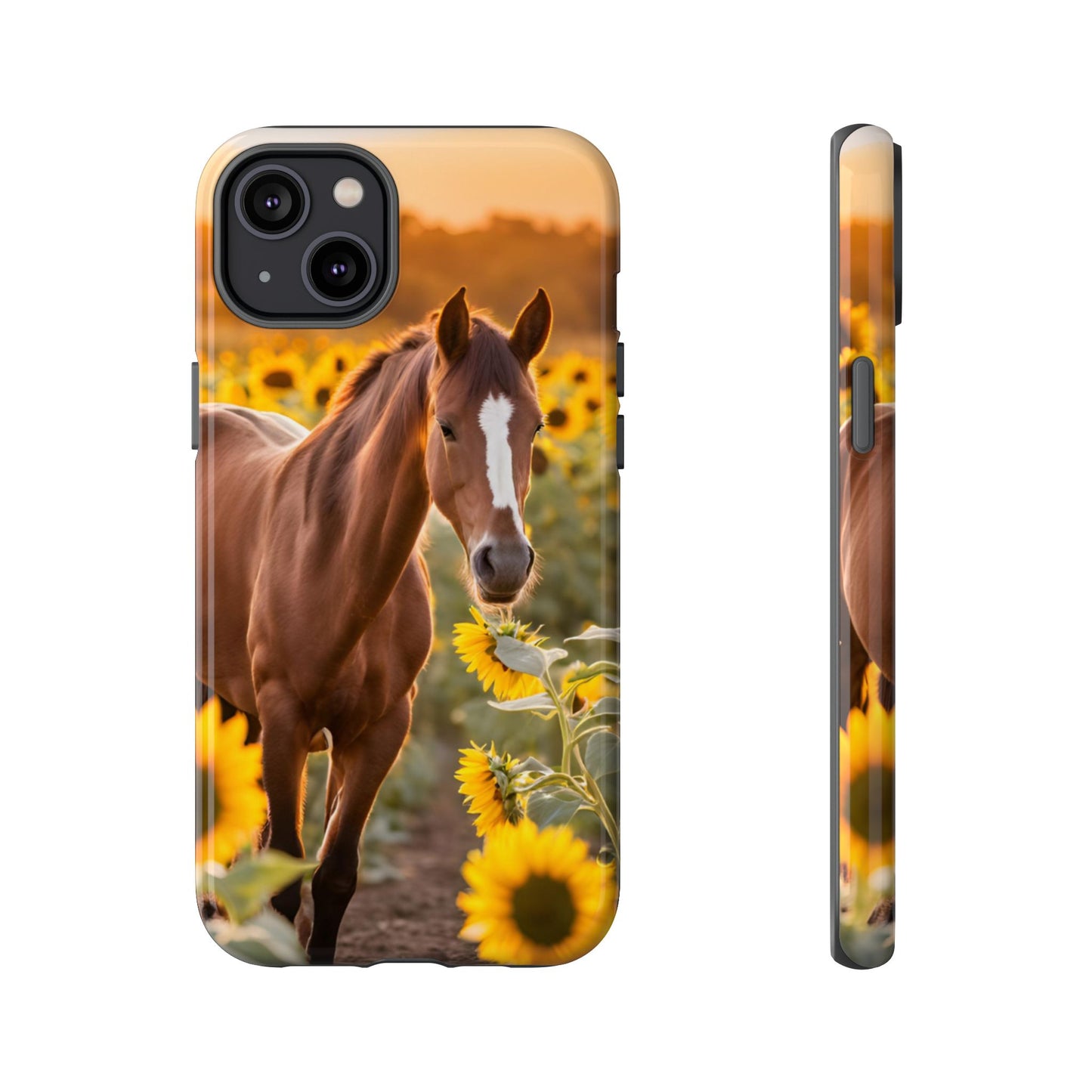 Phone Case - Tough Case - Sunflower Horse