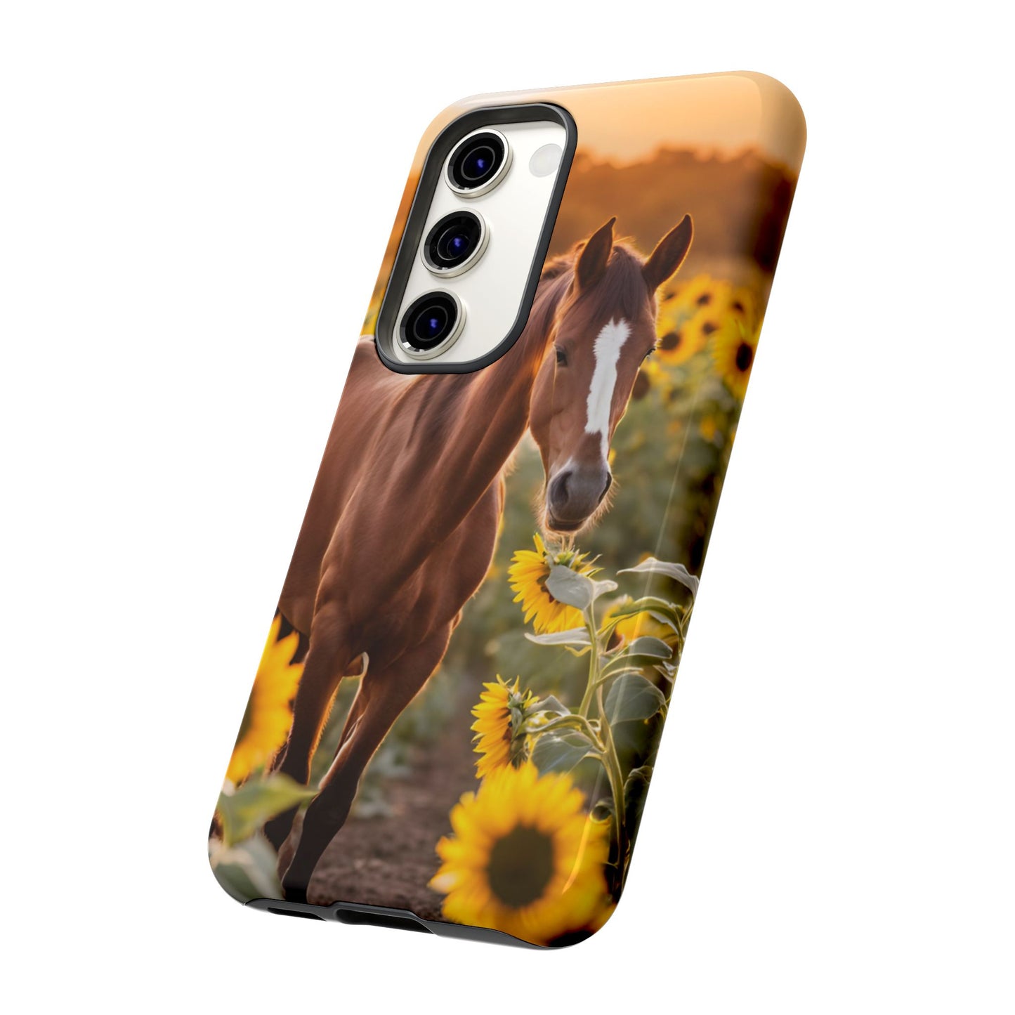 Phone Case - Tough Case - Sunflower Horse