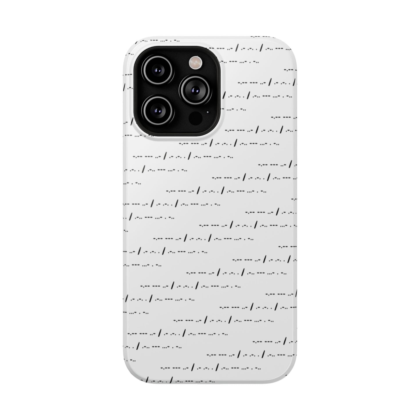 Phone Case - Impact-Resistant - "You Are Loved" Morse Code