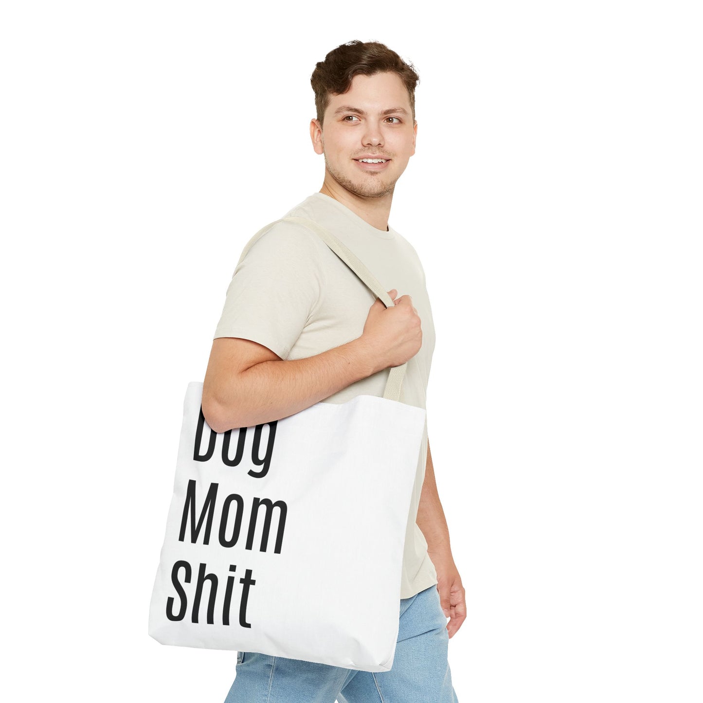 Dog Mom  Versatile Tote Bag (AOP) - White