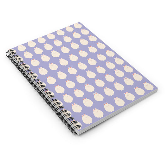 Spiral Notebook - Purple Chubby Bunny