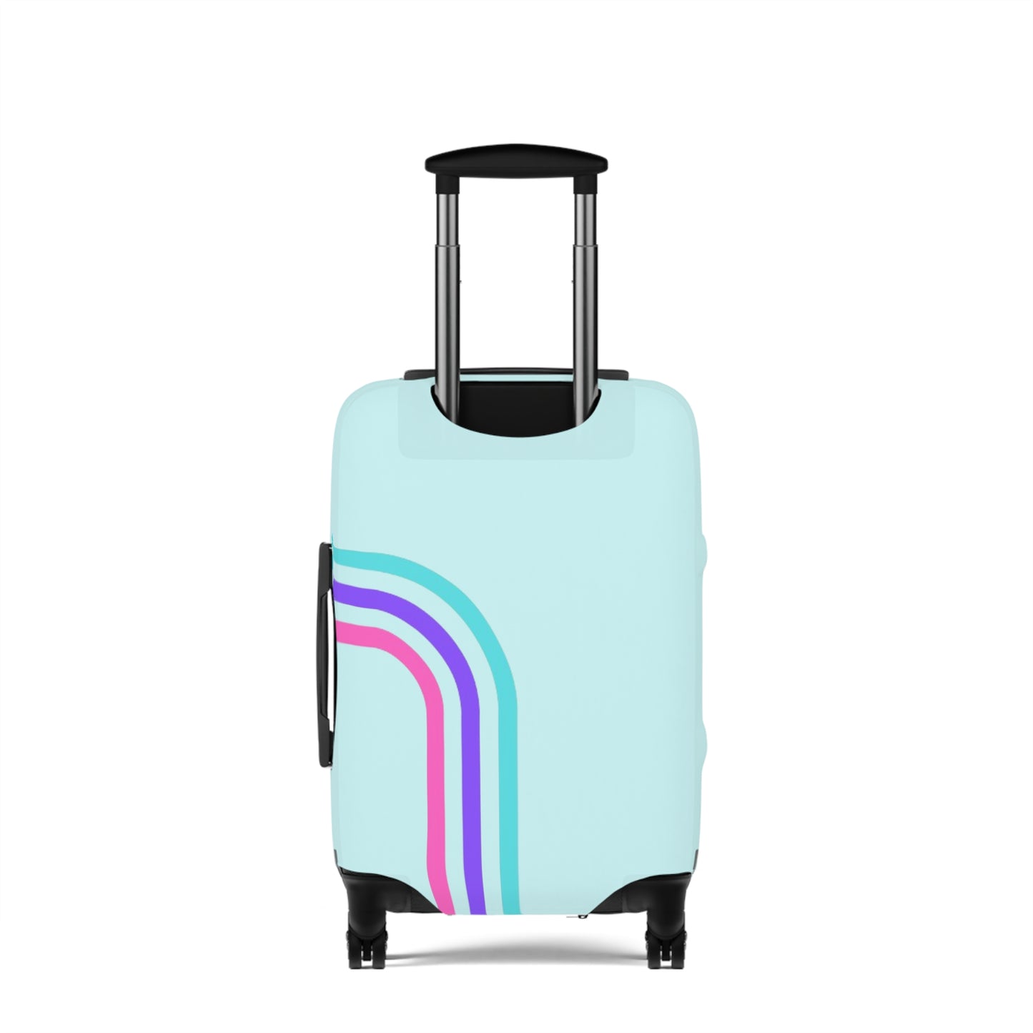 90's Inspired Luggage Cover - Mint Multicolor