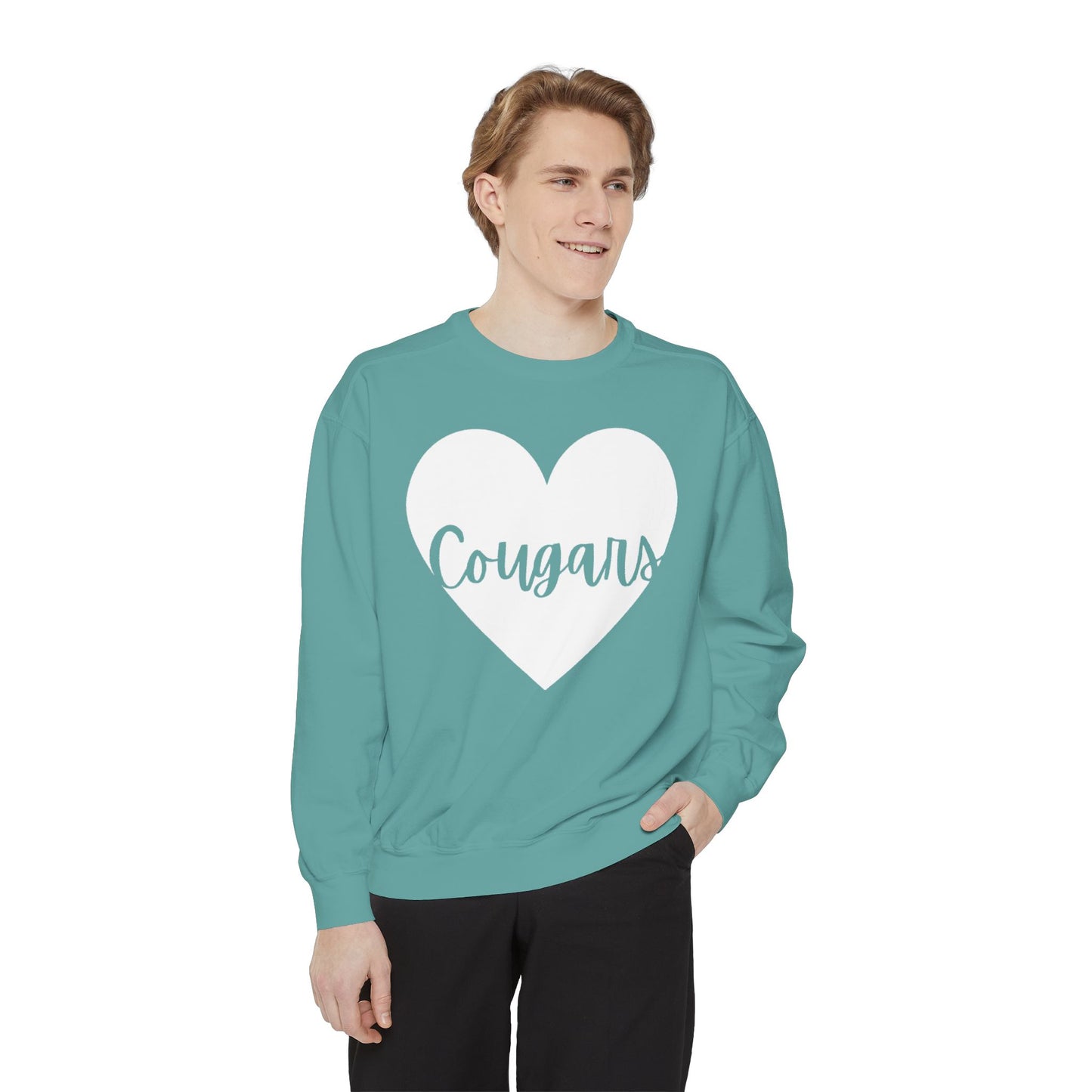 Generic Team Crewneck Sweatshirt - Cougars Heart