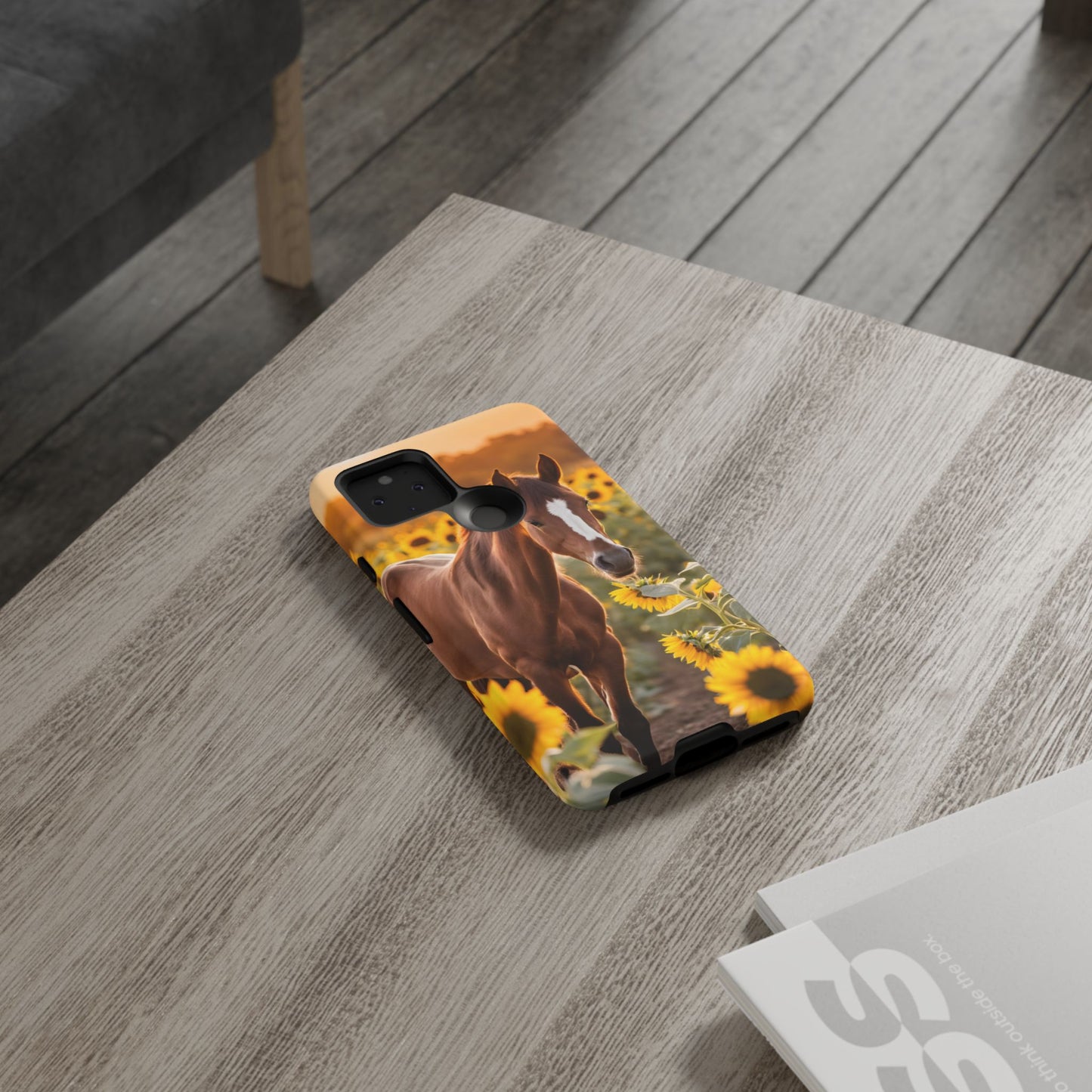 Phone Case - Tough Case - Sunflower Horse