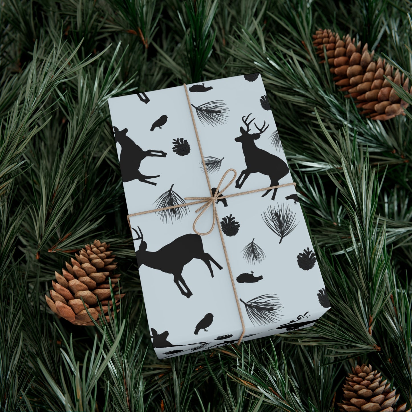 Gift Wrap Papers - Ice Blue Deer